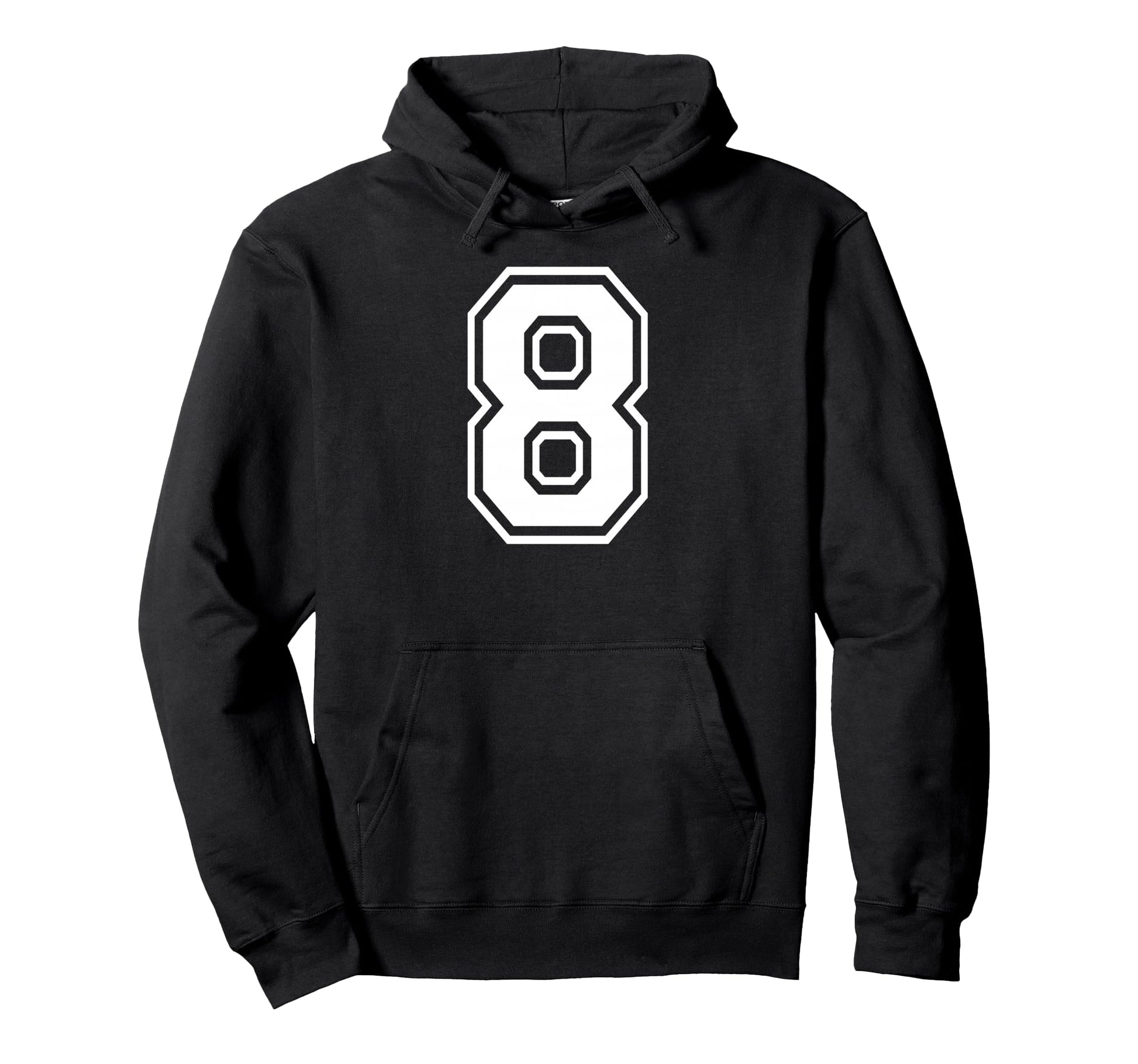 8 Number Eight Team Sports Matching Hoodie - Trendy Graphic Men Women - T-Shirt, Sweatshirt, Hoodie