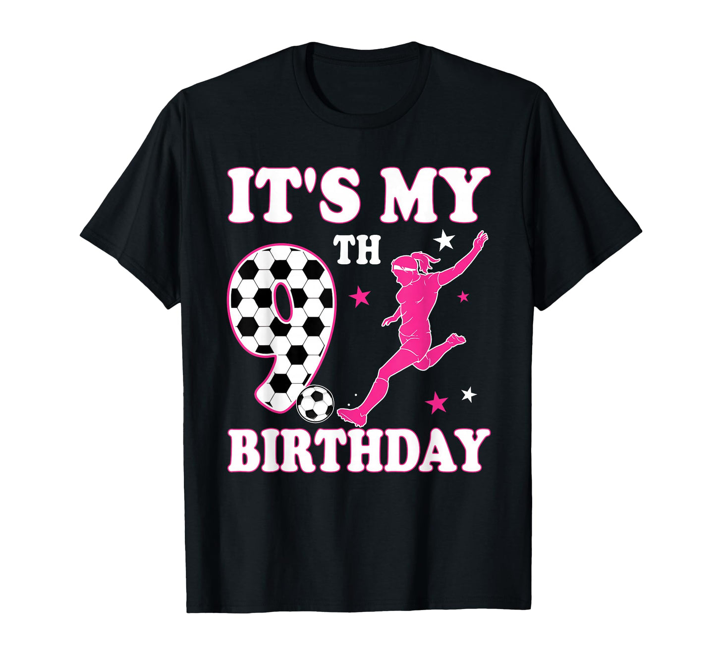 9Th Birthday Soccer Themed 9 T-Shirt - Casual Everyday Wear for Adults - T-Shirt, Sweatshirt, Hoodie