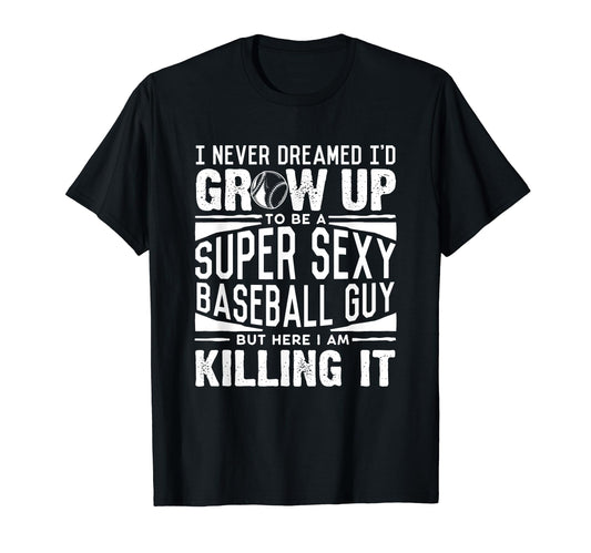 Baseball Player Hockey Lover T-Shirt - Casual Everyday Wear Men Women - T-Shirt, Sweatshirt, Hoodie