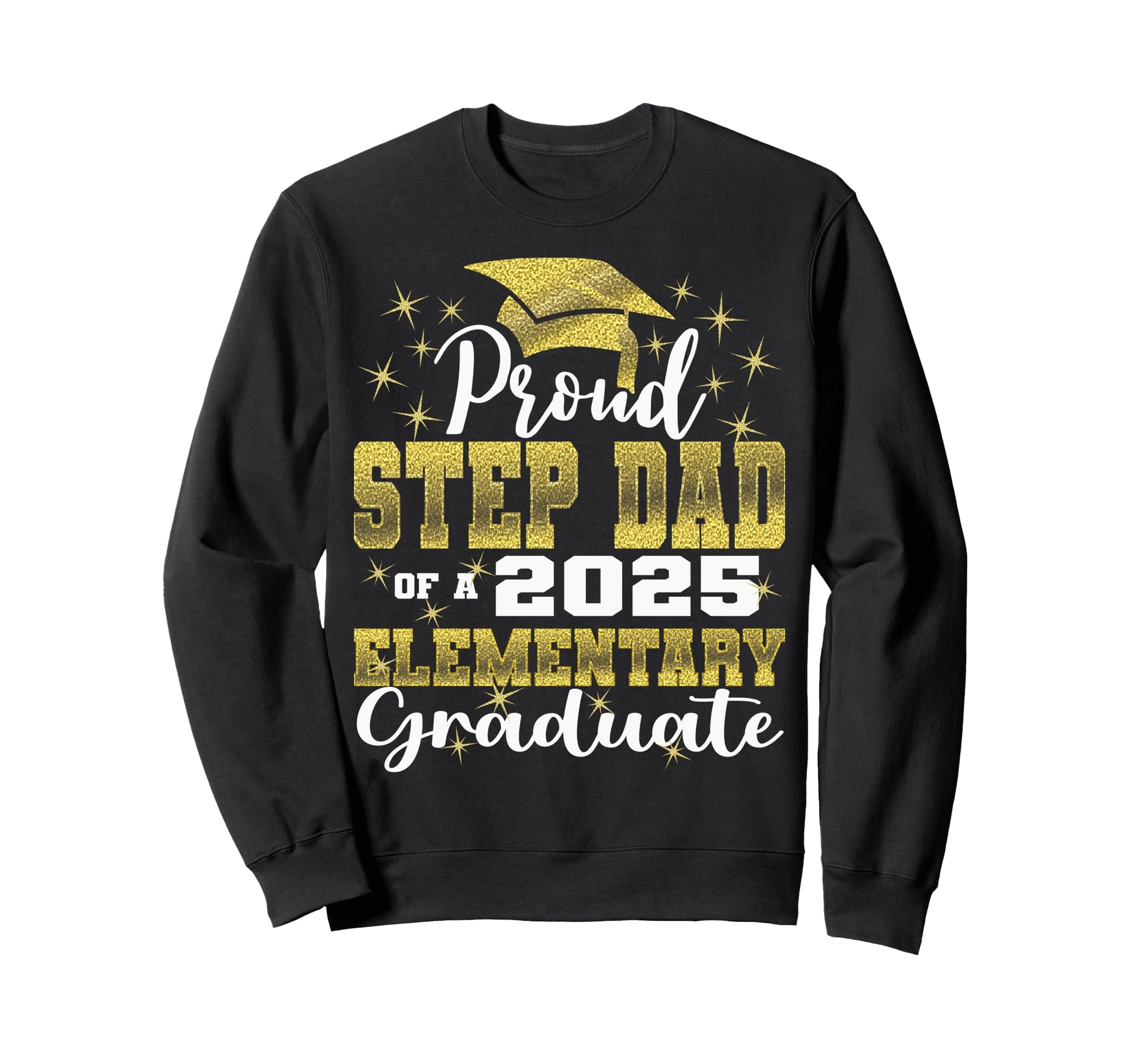Proud Step Dad 5Th Grade Graduate Sweatshirt - Custom Art Print Unisex - T-Shirt, Sweatshirt, Hoodie