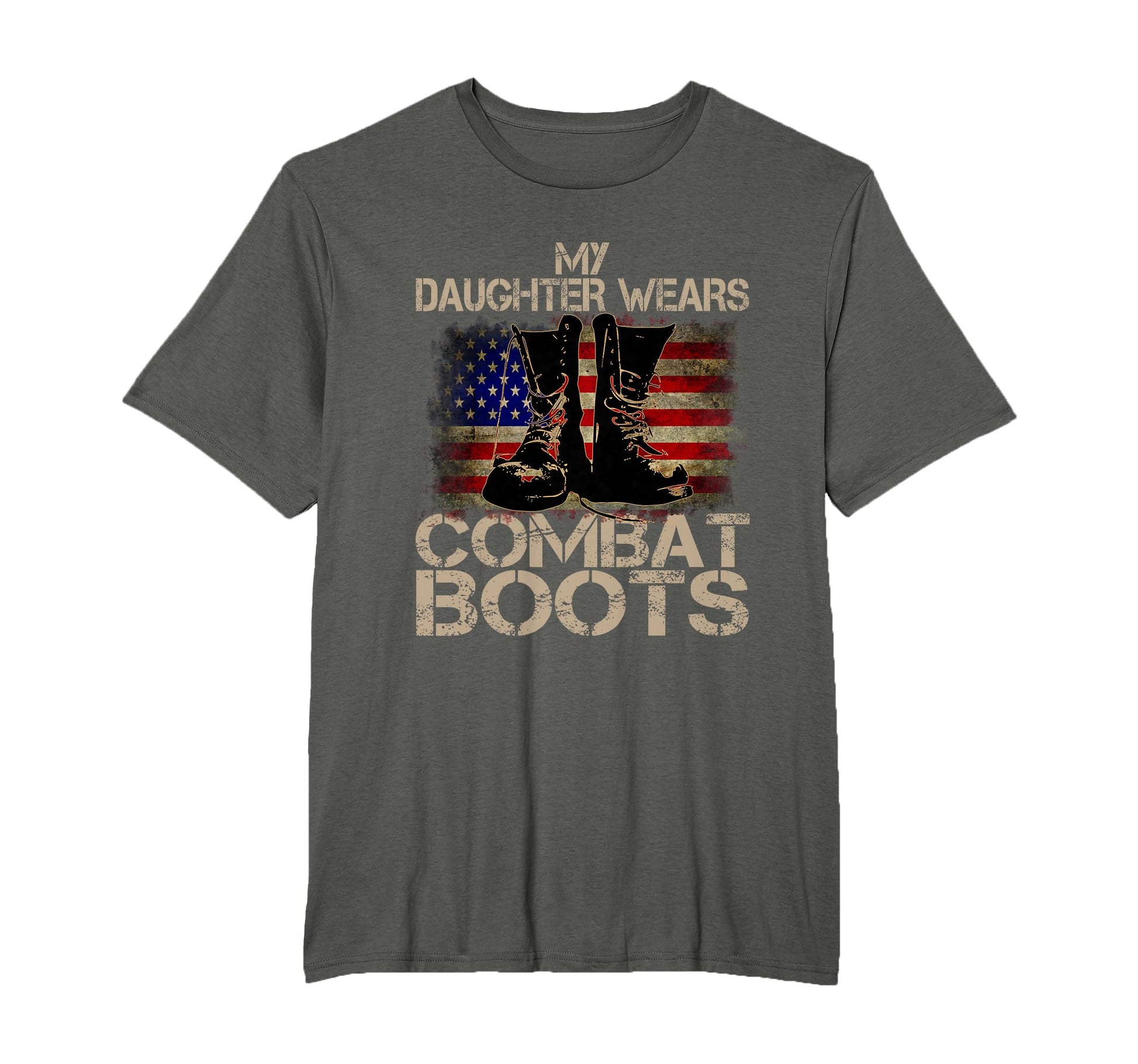 My Daughter Wears Combat Boots T-Shirt - Aesthetic Graphic Men Women - T-Shirt, Sweatshirt, Hoodie