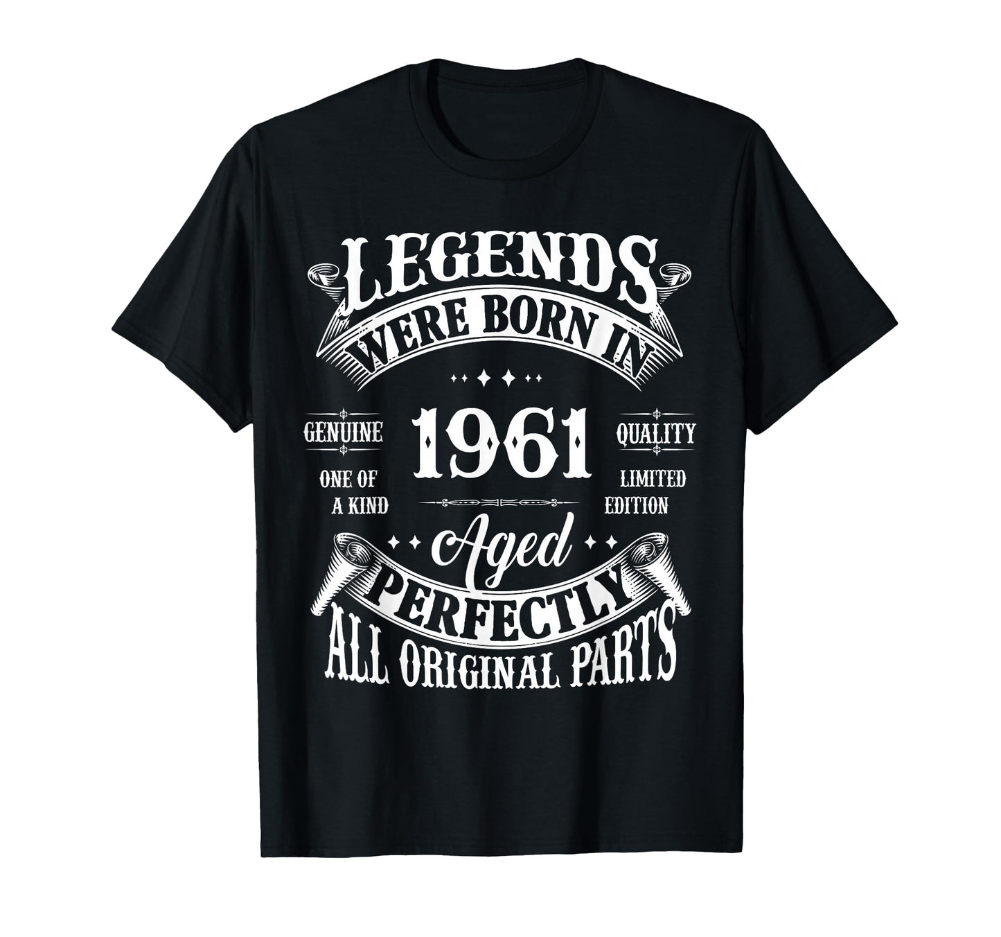 65Th Birthday Gift Legends Born 1961 T-Shirt - Fun Novelty Design Unisex - T-Shirt, Sweatshirt, Hoodie