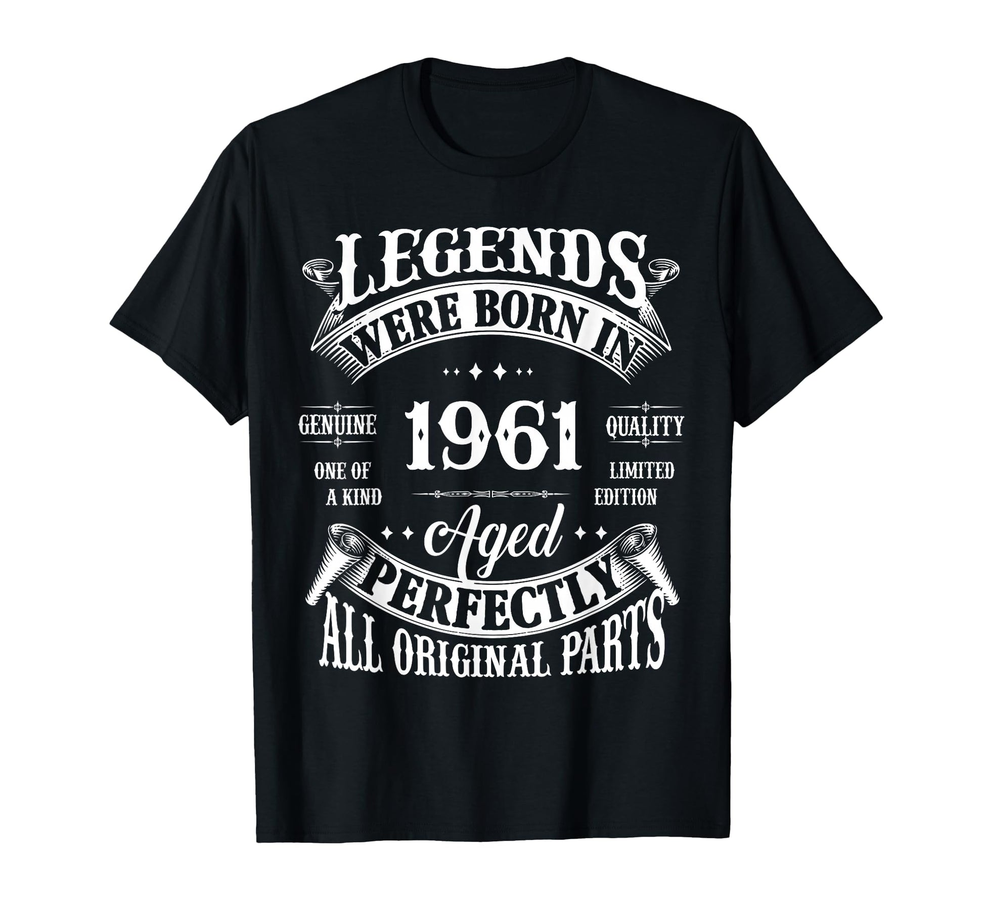 65Th Birthday Gift Legends Born 1961 T-Shirt - Fun Novelty Design Unisex - T-Shirt, Sweatshirt, Hoodie