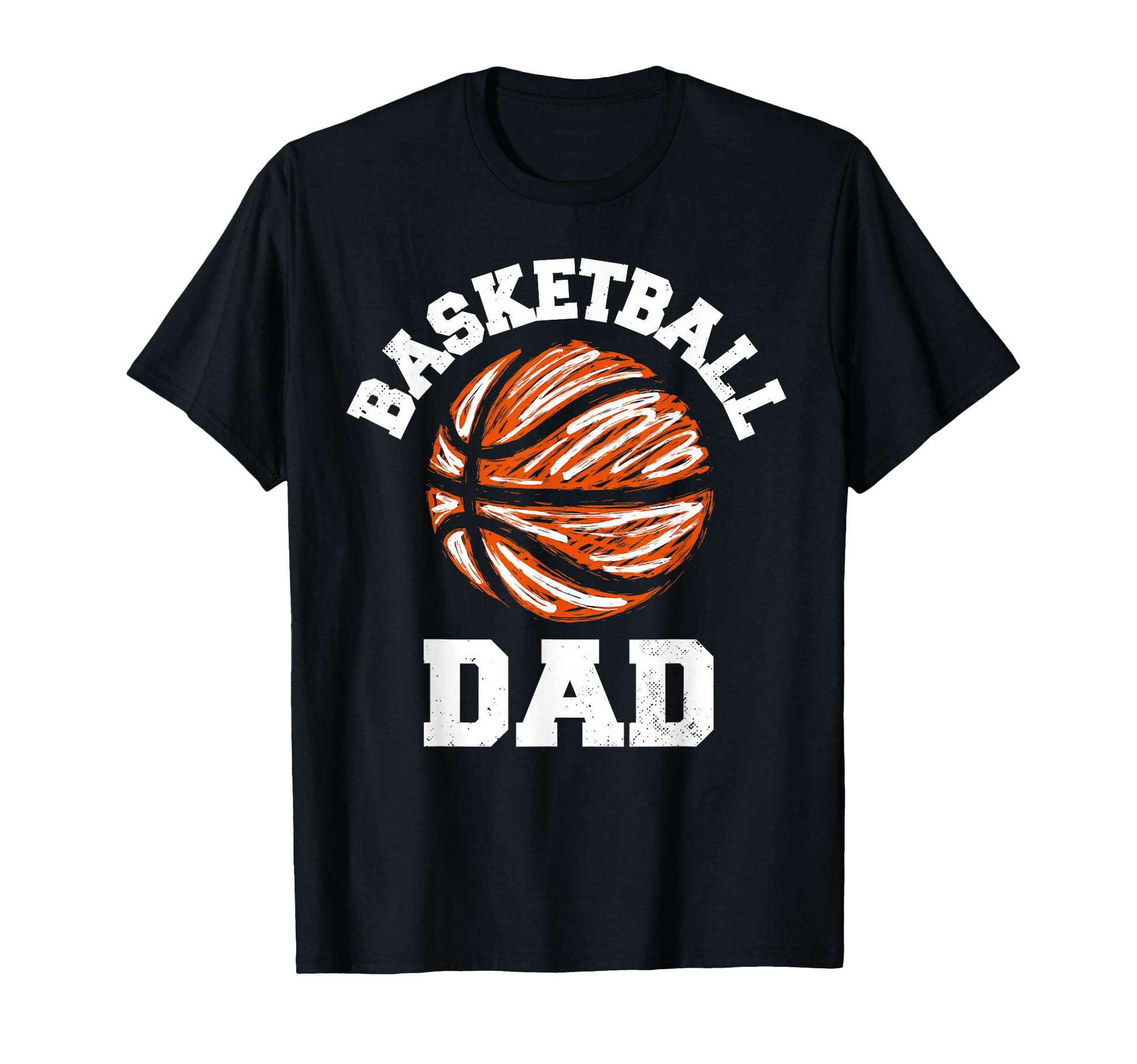Basketball Dad Distressed Funny Dad T-Shirt - Custom Art Print Men Women - T-Shirt, Sweatshirt, Hoodie