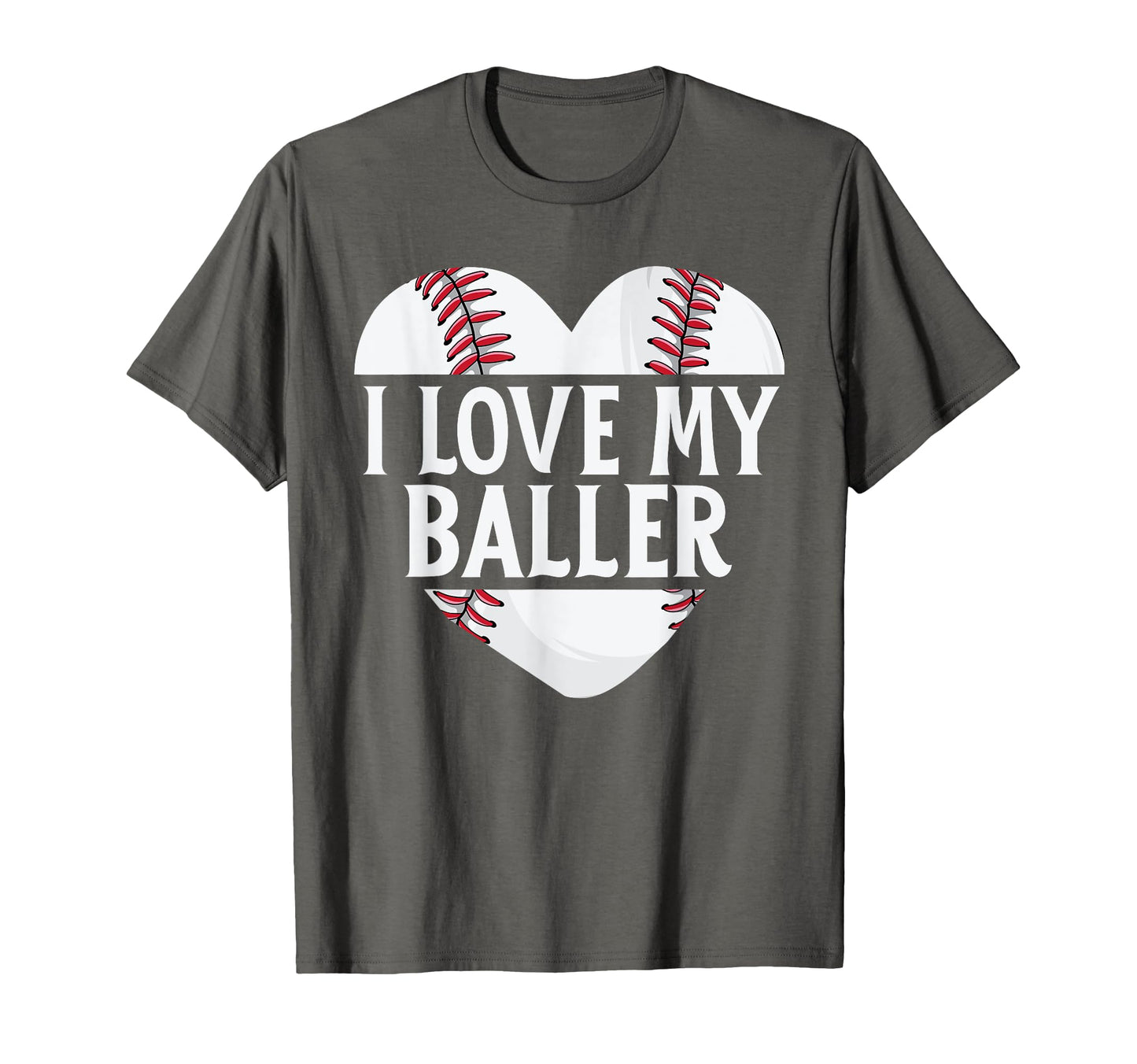 Baseball Dad Fathers Day Gift I Love T-Shirt - Minimalist Print Men Women - T-Shirt, Sweatshirt, Hoodie