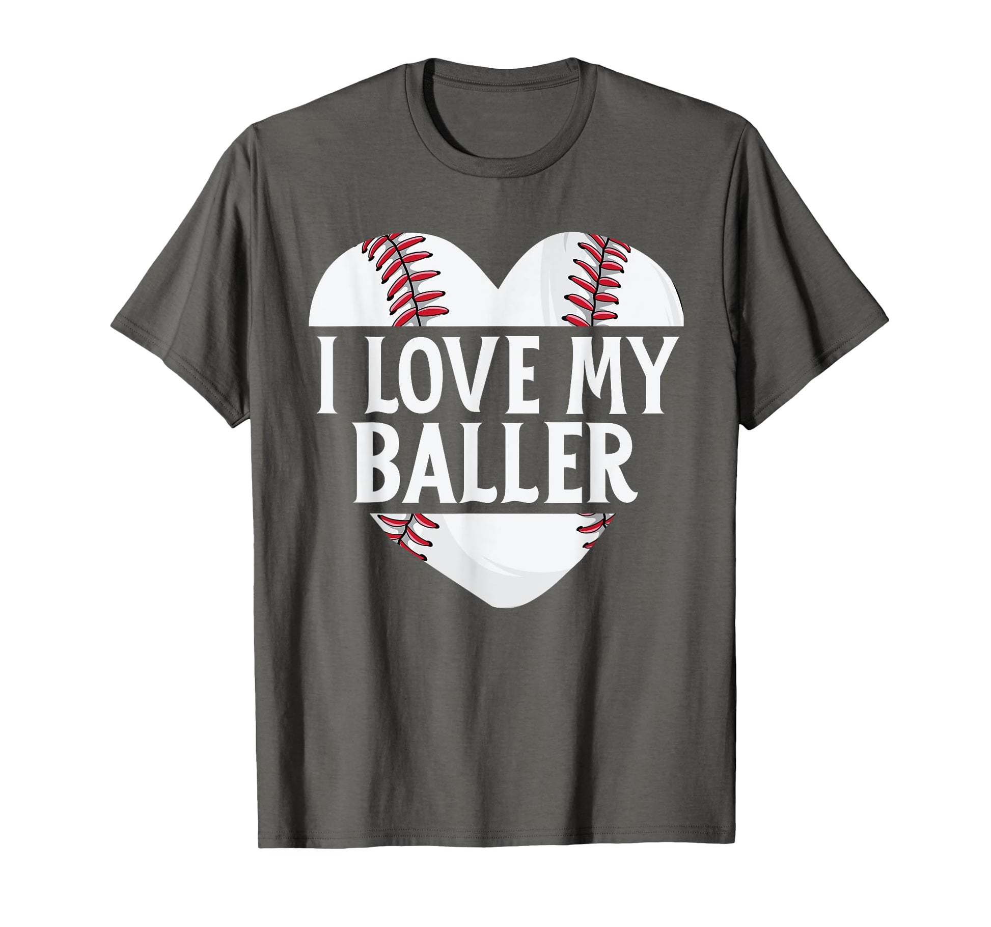 Baseball Dad Fathers Day Gift I Love T-Shirt - Minimalist Print Men Women - T-Shirt, Sweatshirt, Hoodie