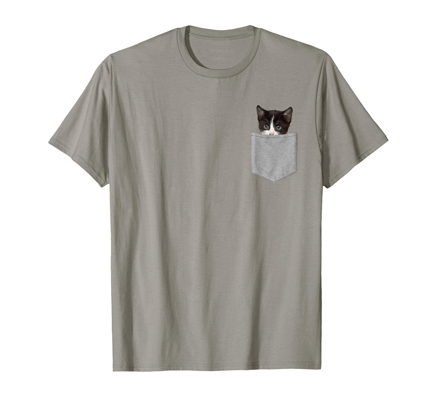 Cat Peeking Pocket Cat Lover Tshirts T-Shirt - Fun Novelty Design Men Women - T-Shirt, Sweatshirt, Hoodie