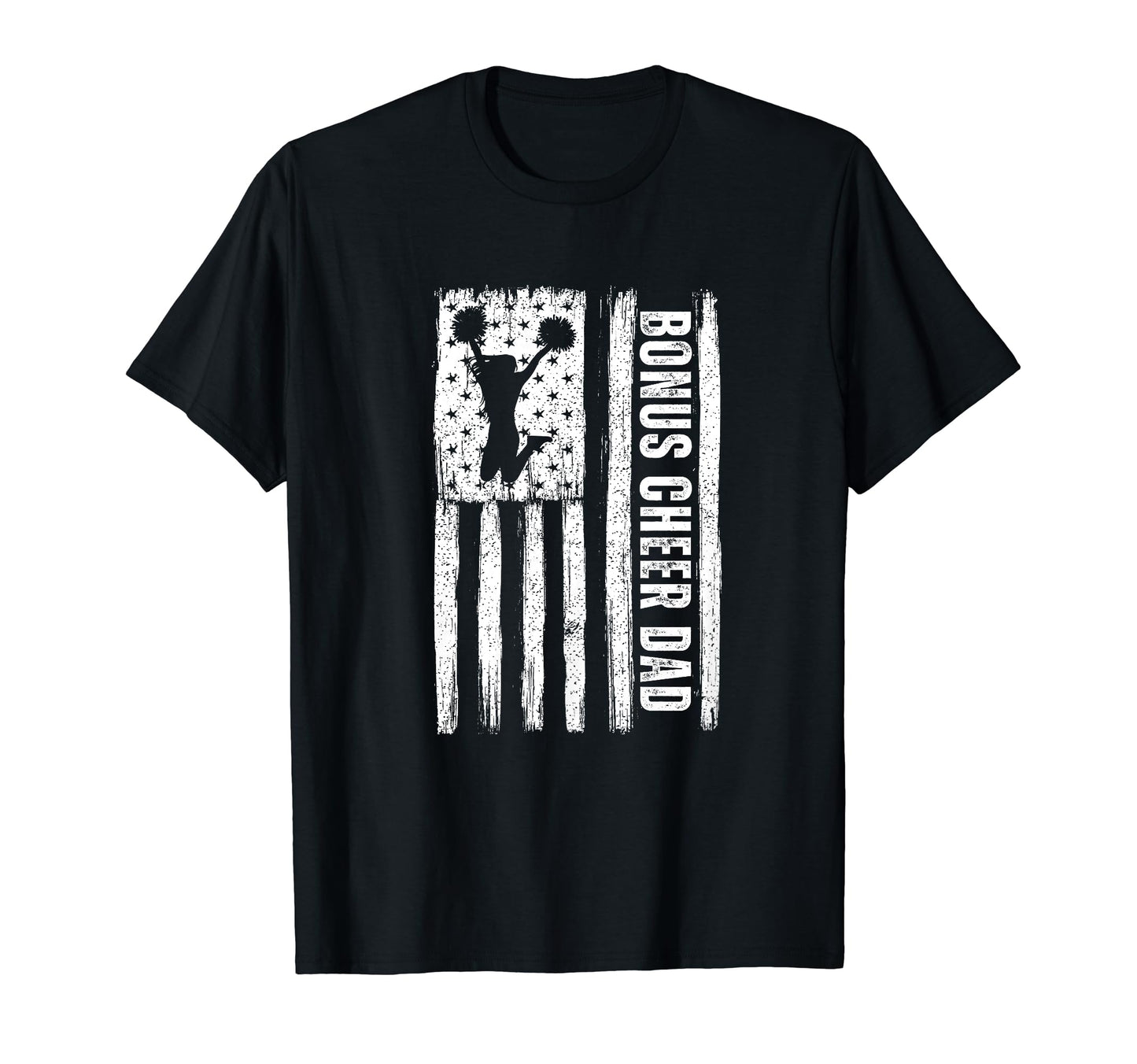 Bonus Cheer Dad American Flag T-Shirt - Aesthetic Graphic Unisex - T-Shirt, Sweatshirt, Hoodie