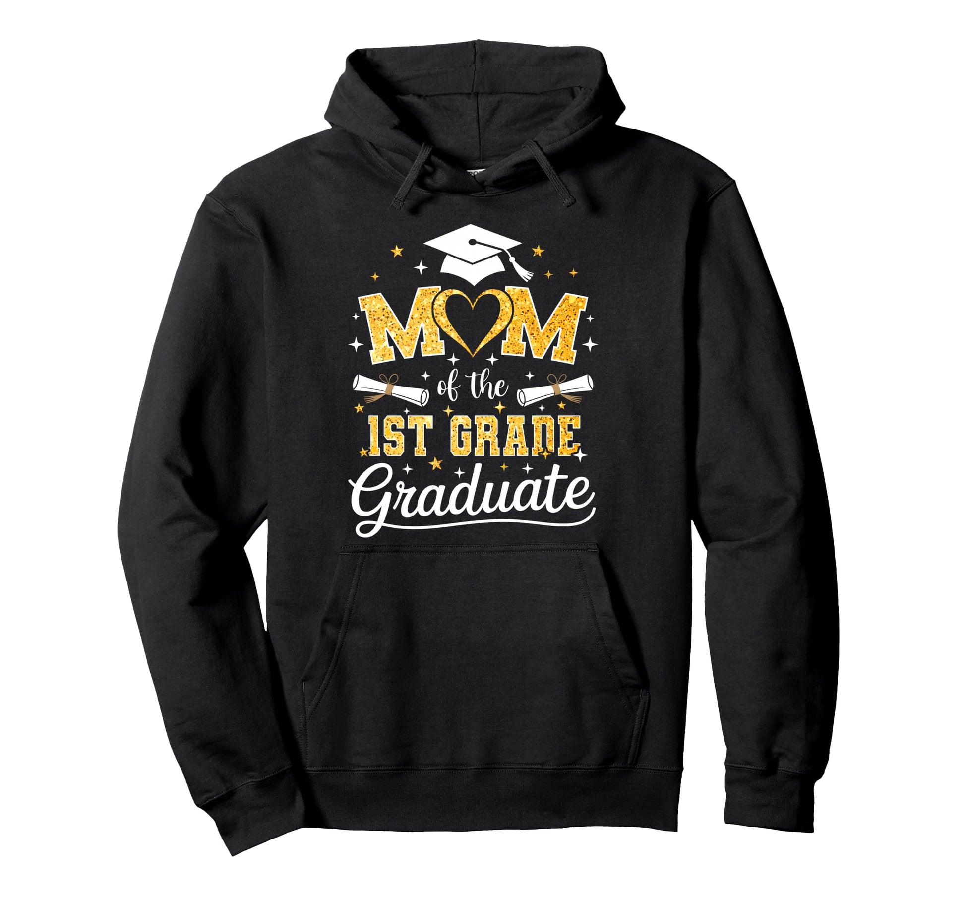 Mom 1St Grade Graduate Senior Graduation Hoodie - Trendy Graphic Unisex - T-Shirt, Sweatshirt, Hoodie