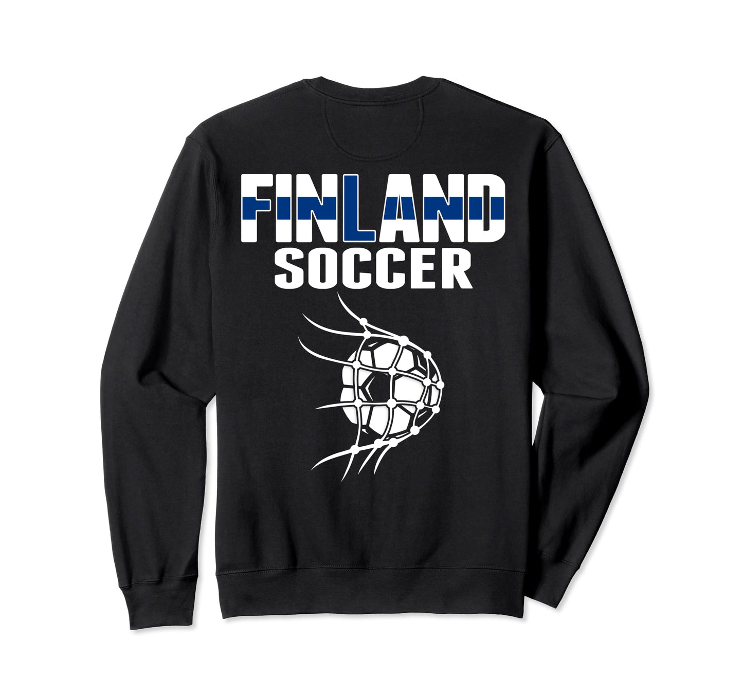Finland Soccer Ball Net Finnish Sweatshirt - Minimalist Print Unisex - T-Shirt, Sweatshirt, Hoodie