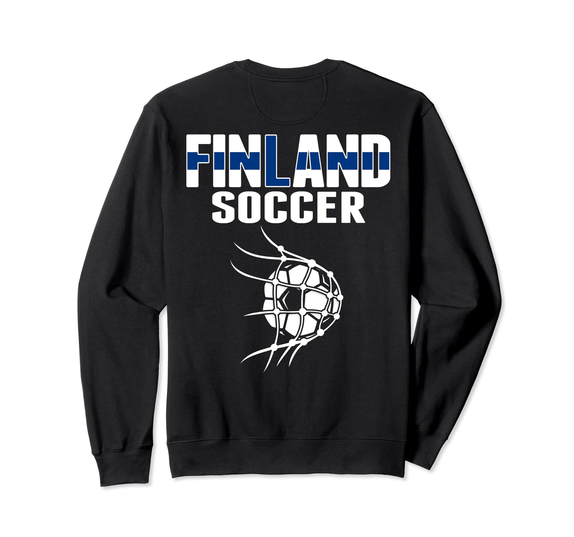 Finland Soccer Ball Net Finnish Sweatshirt - Minimalist Print Unisex - T-Shirt, Sweatshirt, Hoodie