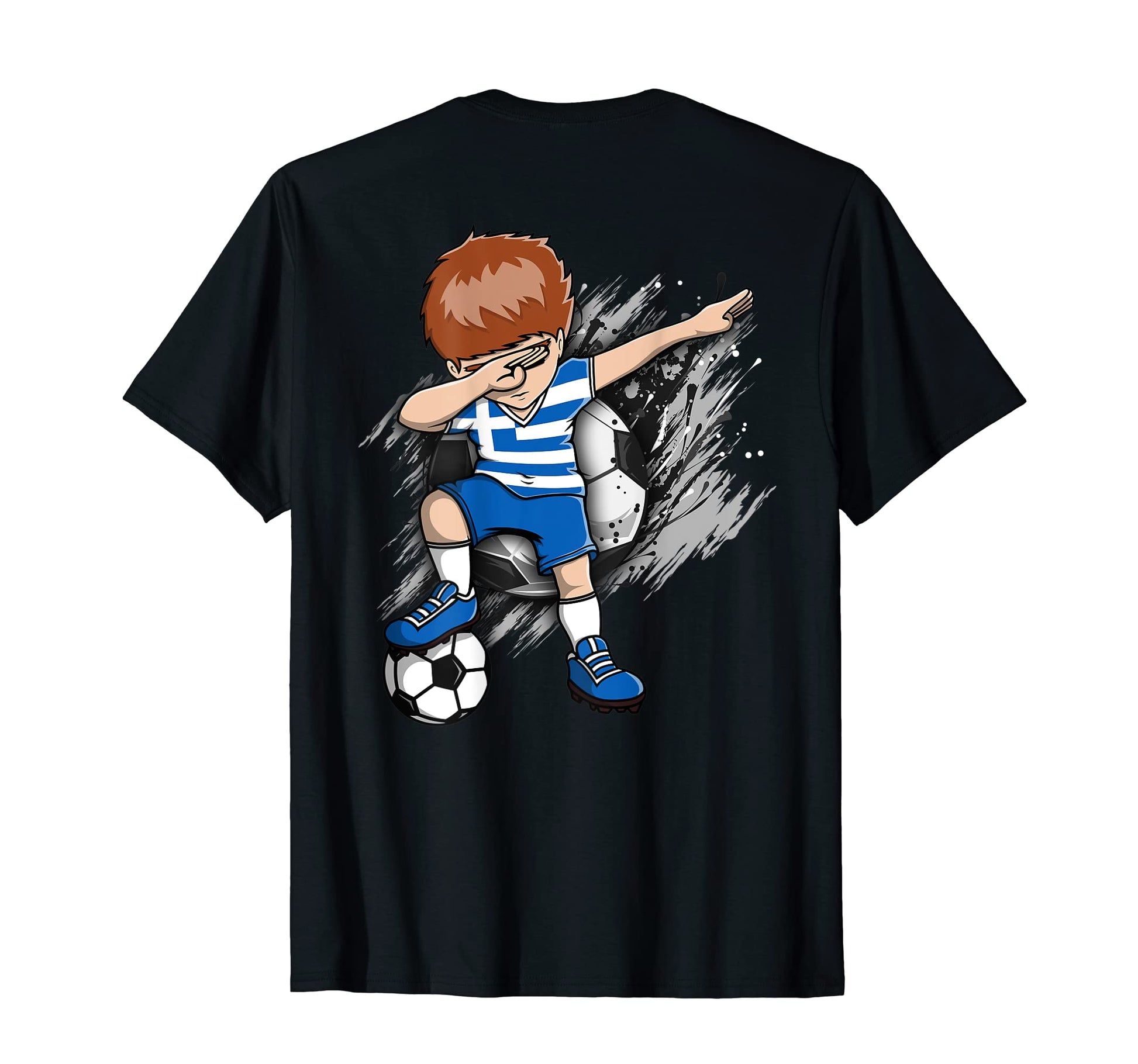 Dabbing Soccer Greece Jersey Greek T-Shirt - Minimalist Print for Adults - T-Shirt, Sweatshirt, Hoodie