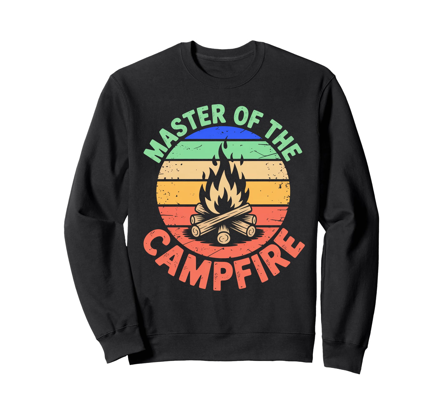 Master Campfire Dad Camping Sweatshirt - Casual Everyday Wear for Adults - T-Shirt, Sweatshirt, Hoodie