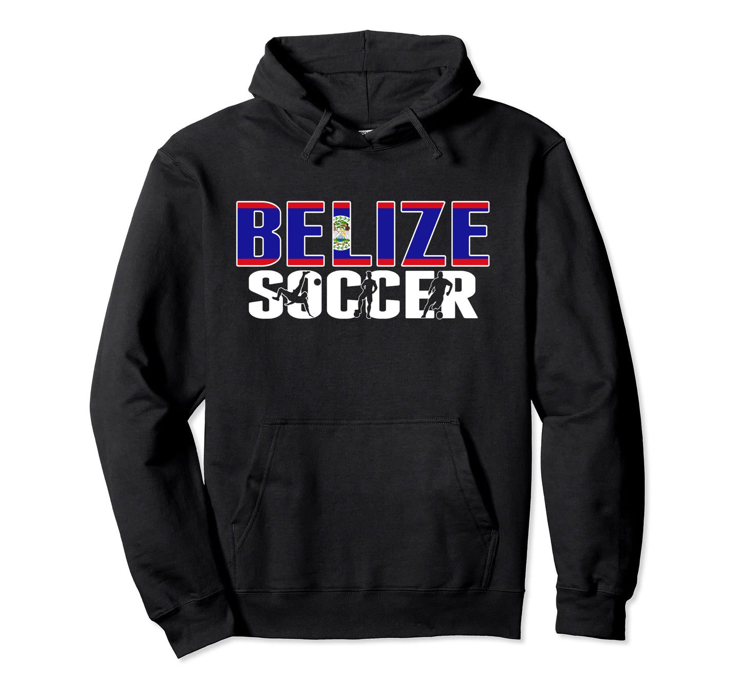 Belize Soccer Fans Jersey Proud Hoodie - Minimalist Print Men Women - T-Shirt, Sweatshirt, Hoodie