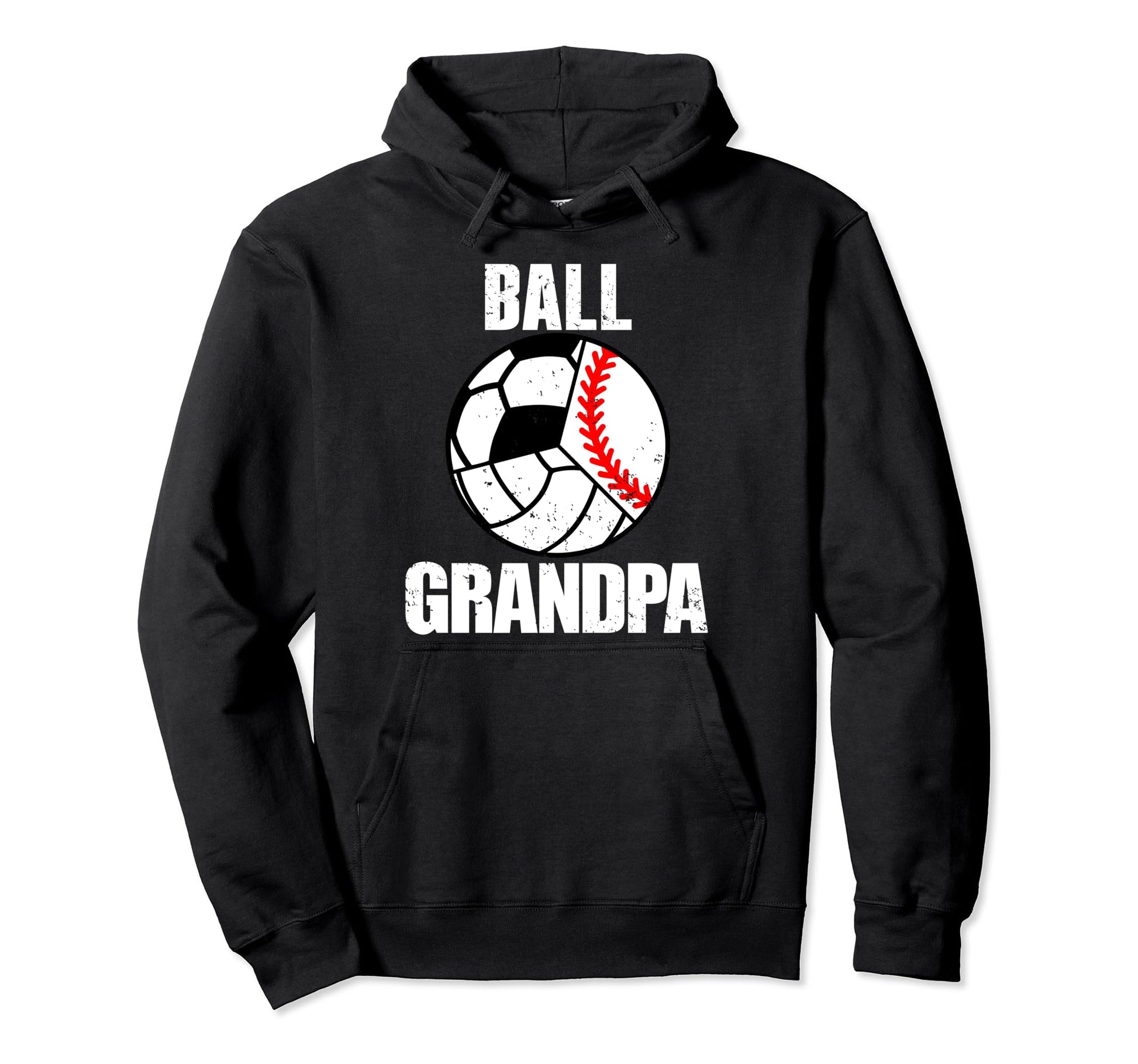 Ball Grandpa Funny Baseball Hoodie - Streetwear Style for Adults - T-Shirt, Sweatshirt, Hoodie