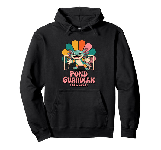 Axolotl Soccer Goalie Pond Guardian Hoodie - Fun Novelty Design for Adults - T-Shirt, Sweatshirt, Hoodie