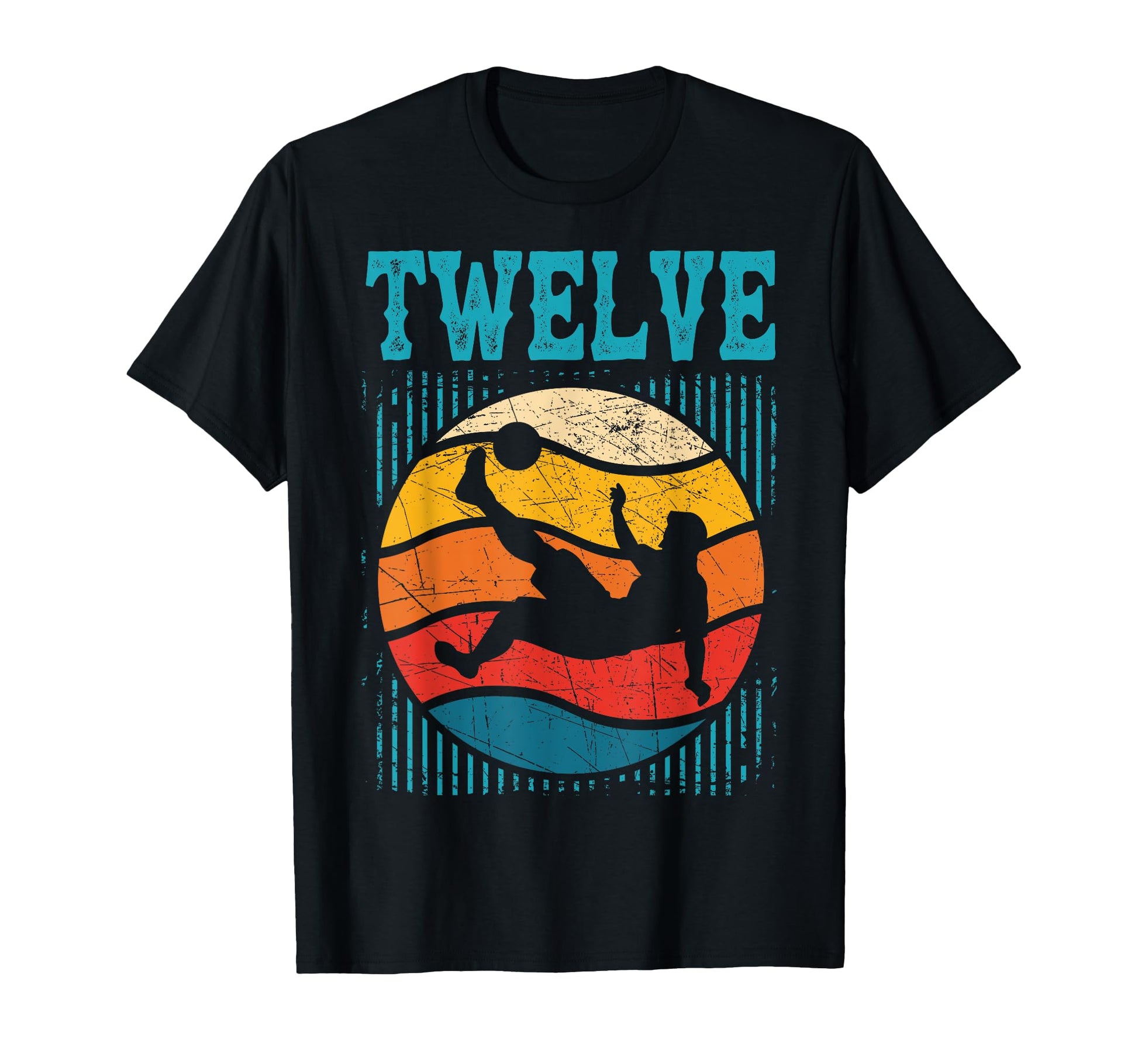12Th Birthday Soccer 12 Years Old T-Shirt - Custom Art Print for Adults - T-Shirt, Sweatshirt, Hoodie