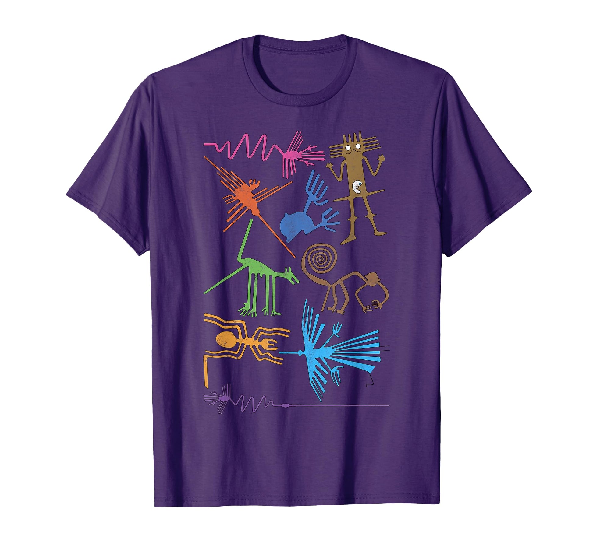 Travel Peru Nazca Lines Machu T-Shirt - Fun Novelty Design for Adults - T-Shirt, Sweatshirt, Hoodie