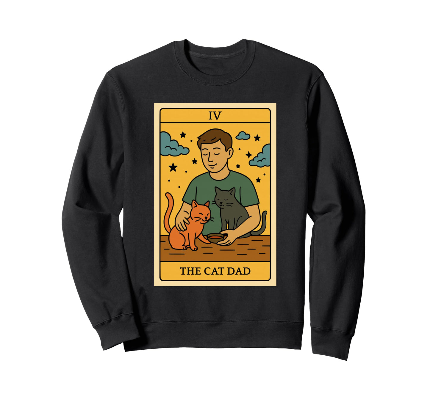 Cat Dad Love Cat Daddy Veterinarian Sweatshirt - Graphic Print Unisex - T-Shirt, Sweatshirt, Hoodie
