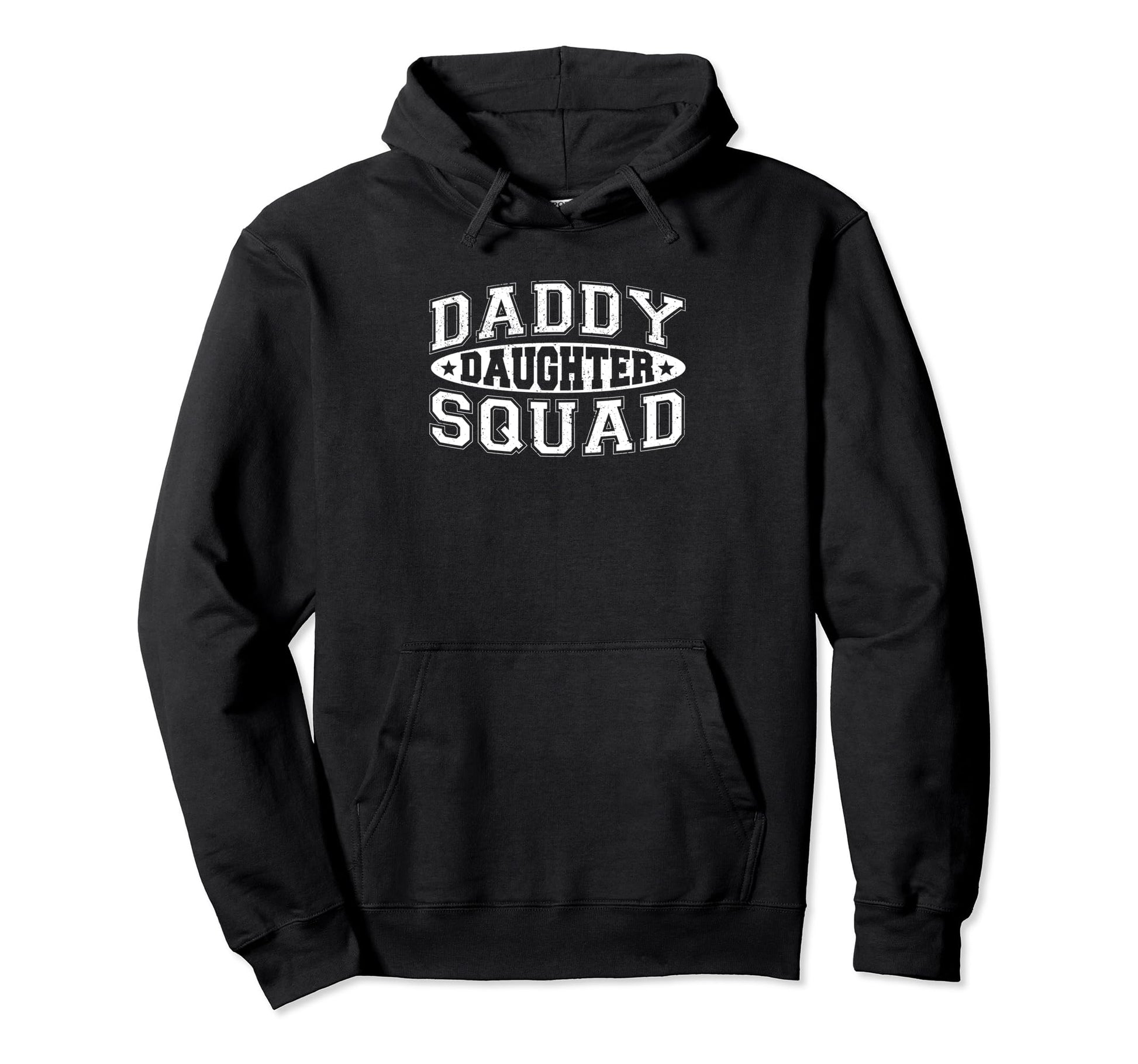 Daddy Daughter Squad Dad Matching Group Hoodie - Unique Graphic Unisex - T-Shirt, Sweatshirt, Hoodie