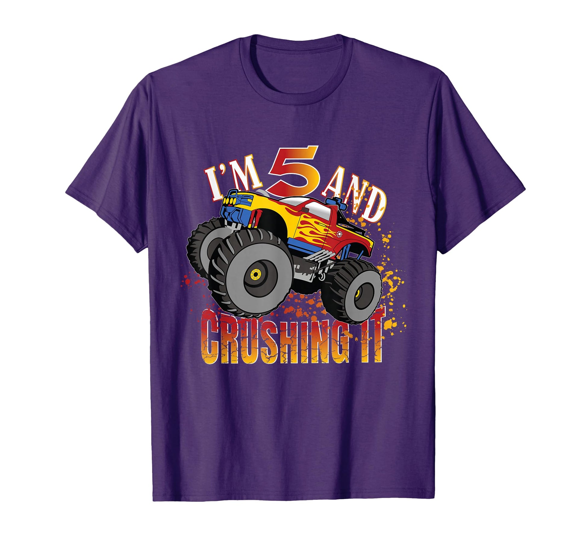 Im 5 And Crushing It 5Th Birthday Child T-Shirt - Custom Art Print Unisex - T-Shirt, Sweatshirt, Hoodie