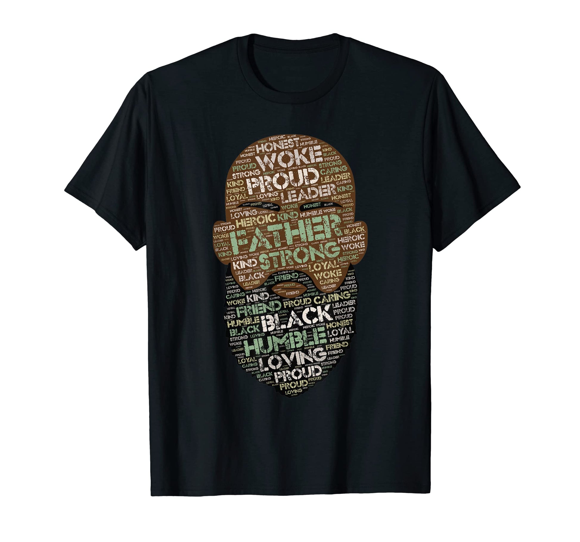 Bearded And Bald African American T-Shirt - Casual Everyday Wear Men Women - T-Shirt, Sweatshirt, Hoodie