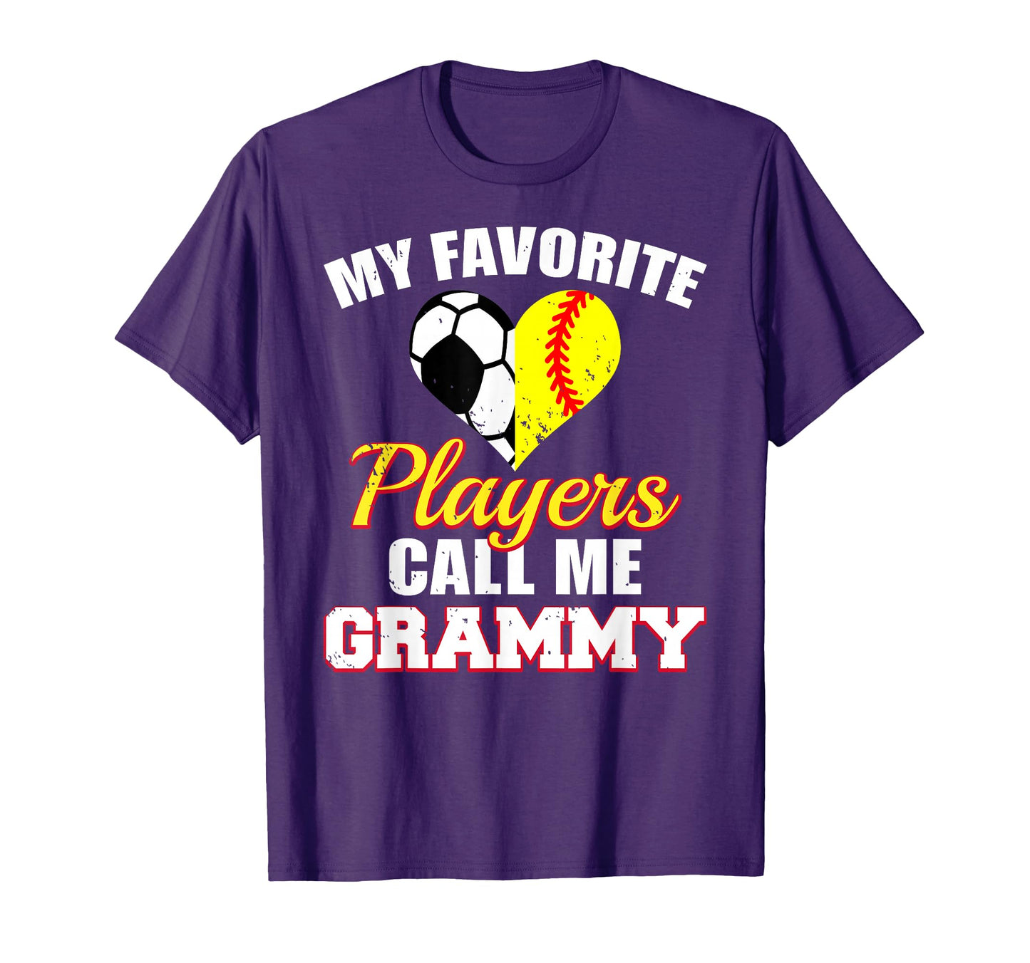 My Favorite Players Call Me Grammy Soccer T-Shirt - Graphic Print Unisex - T-Shirt, Sweatshirt, Hoodie