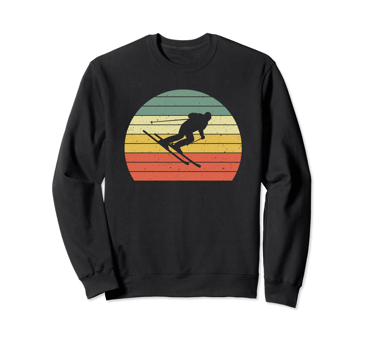 Ski Sunset Skier Skiing Dad Ski Sweatshirt - Aesthetic Graphic Men Women - T-Shirt, Sweatshirt, Hoodie