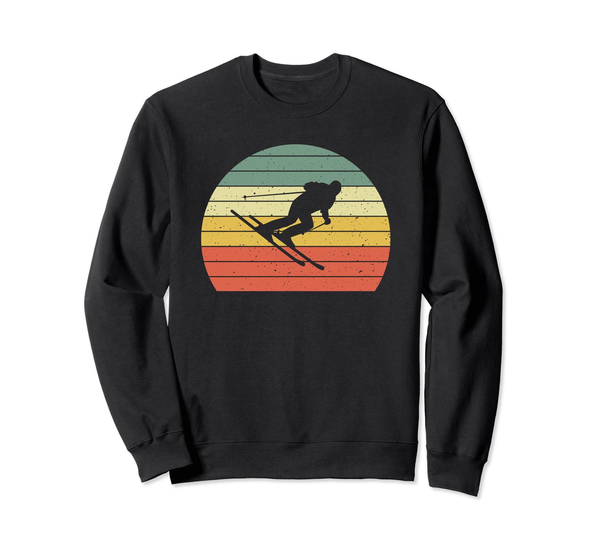 Ski Sunset Skier Skiing Dad Ski Sweatshirt - Aesthetic Graphic Men Women - T-Shirt, Sweatshirt, Hoodie