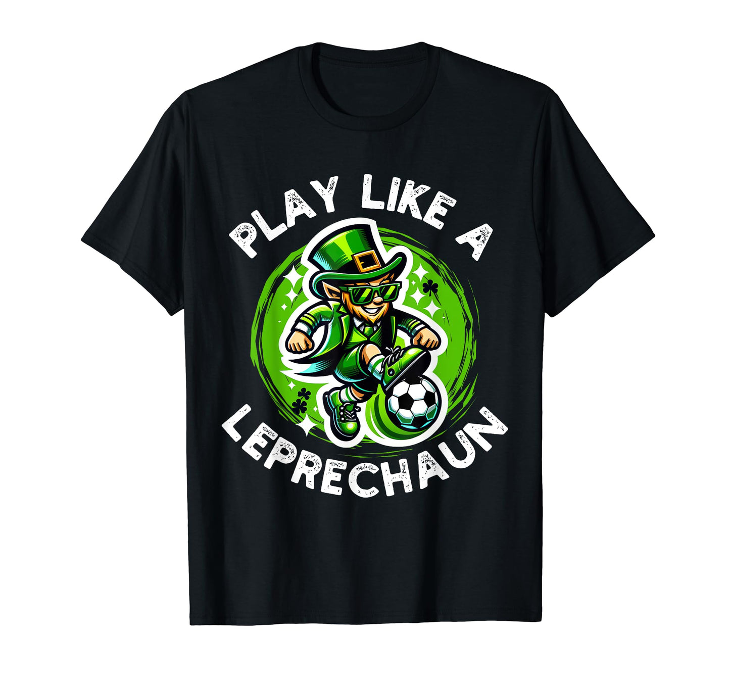 Leprechaun Shamrock St Patricks Day T-Shirt - Unique Graphic Men Women - T-Shirt, Sweatshirt, Hoodie