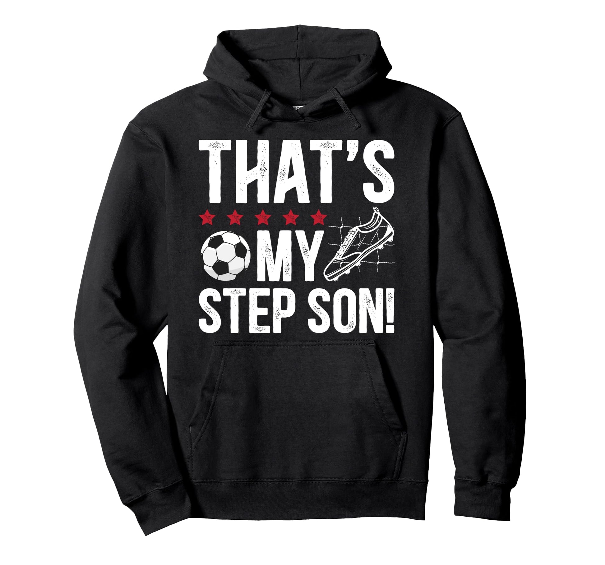 Proud Soccer Step Dad Soccer Player Hoodie - Unique Graphic Men Women - T-Shirt, Sweatshirt, Hoodie