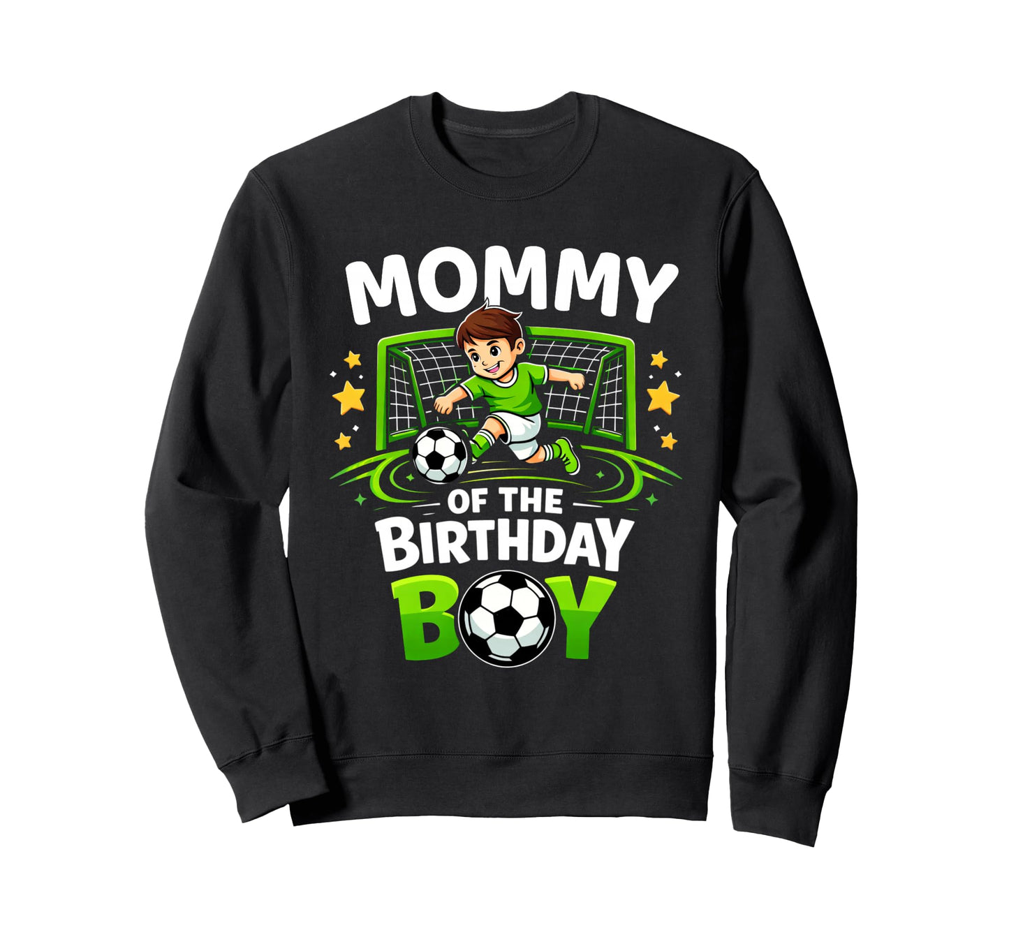 Mommy Birthday Soccer Ball Funny Sweatshirt - Custom Art Print Unisex - T-Shirt, Sweatshirt, Hoodie