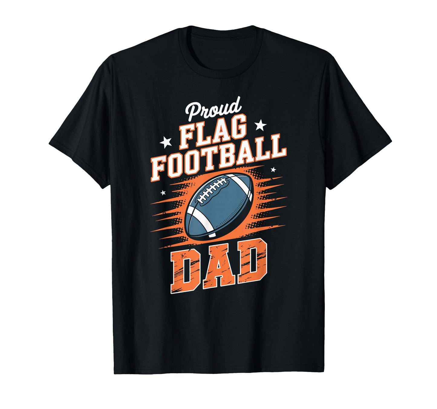 Flag Football Player Dad Fathers Day Hoodie - Fun Novelty Design Men Women - T-Shirt, Sweatshirt, Hoodie