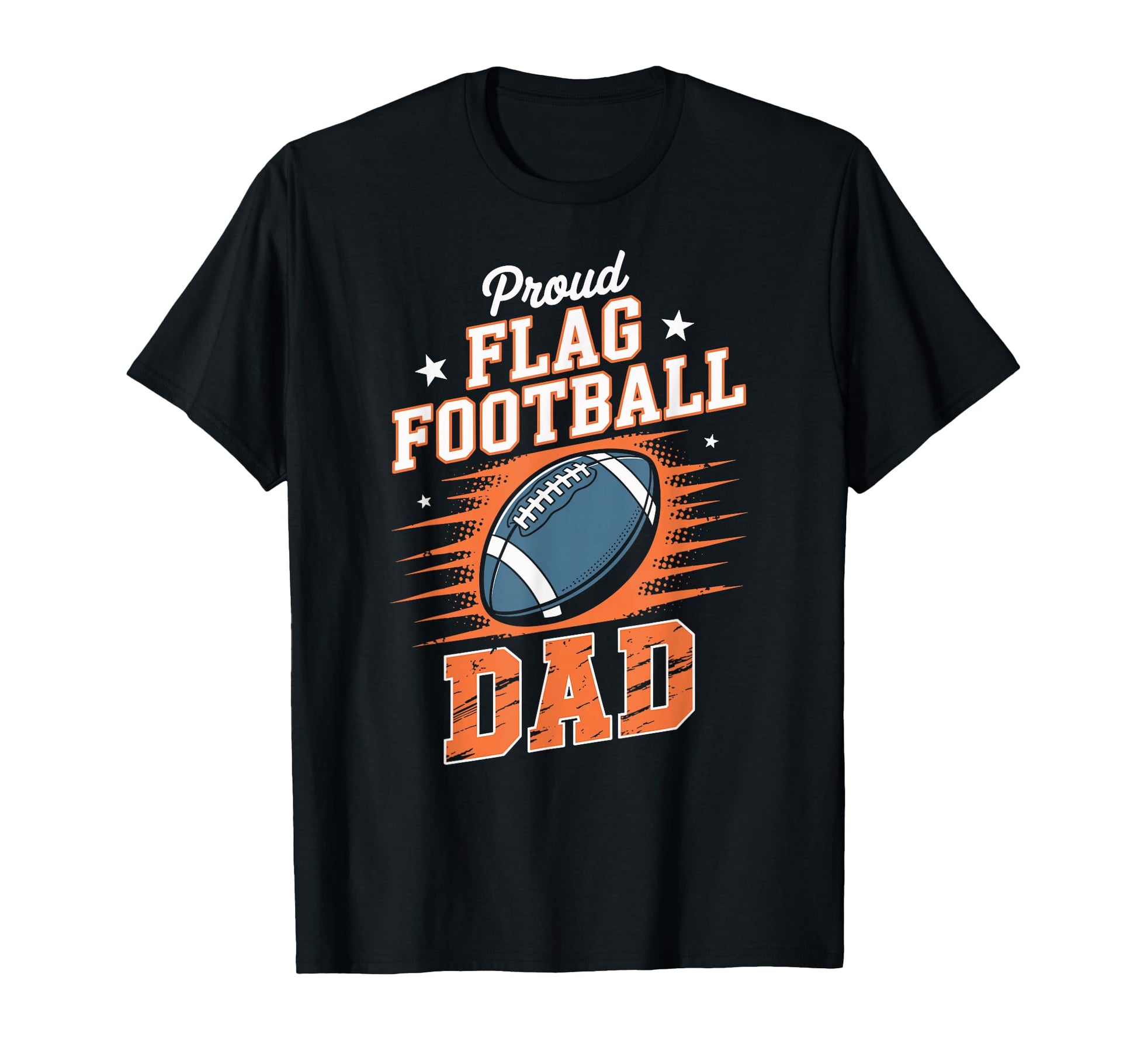 Flag Football Player Dad Fathers Day Hoodie - Fun Novelty Design Men Women - T-Shirt, Sweatshirt, Hoodie