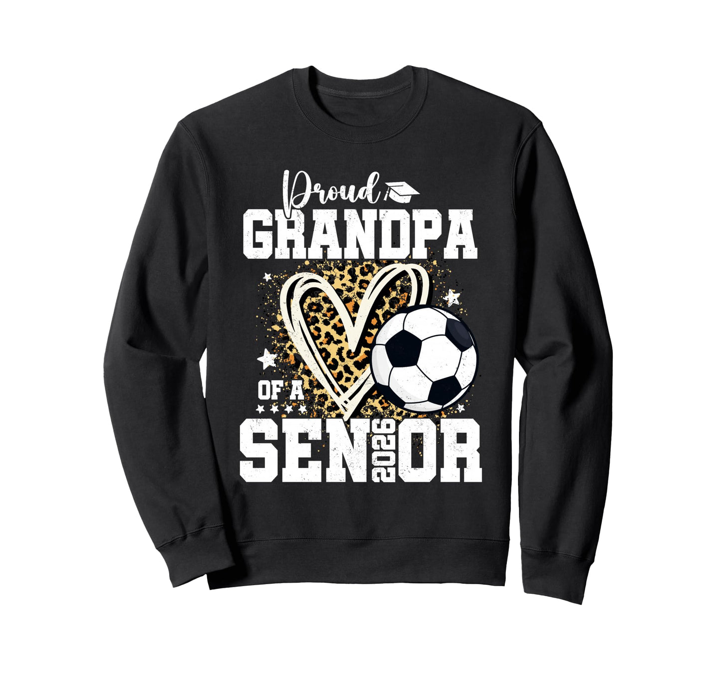 Proud Grandpa 2026 Senior Soccer Sweatshirt - Minimalist Print Unisex - T-Shirt, Sweatshirt, Hoodie