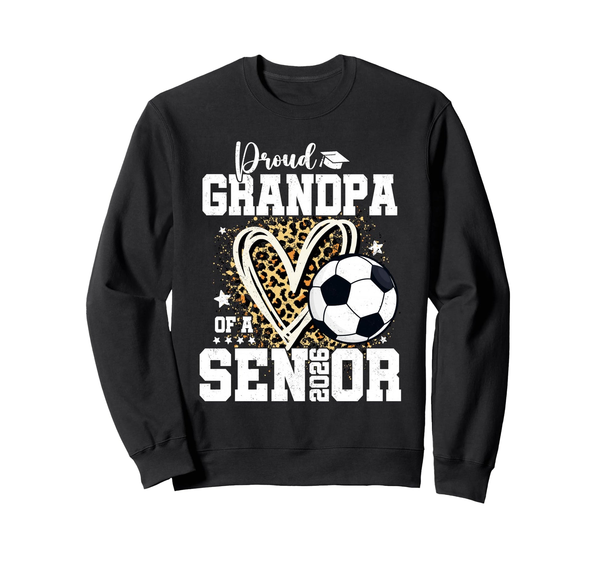 Proud Grandpa 2026 Senior Soccer Sweatshirt - Minimalist Print Unisex - T-Shirt, Sweatshirt, Hoodie
