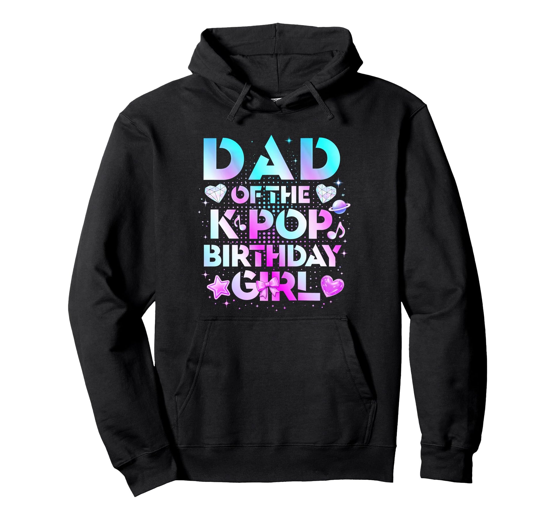 Dad K Pop Birthday Family Party Hoodie - Minimalist Print Men Women - T-Shirt, Sweatshirt, Hoodie