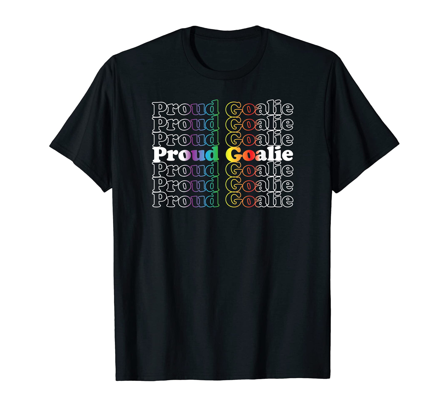 Proud Goalie Lgbt Gay Bisexual Queer T-Shirt - Custom Art Print Men Women - T-Shirt, Sweatshirt, Hoodie