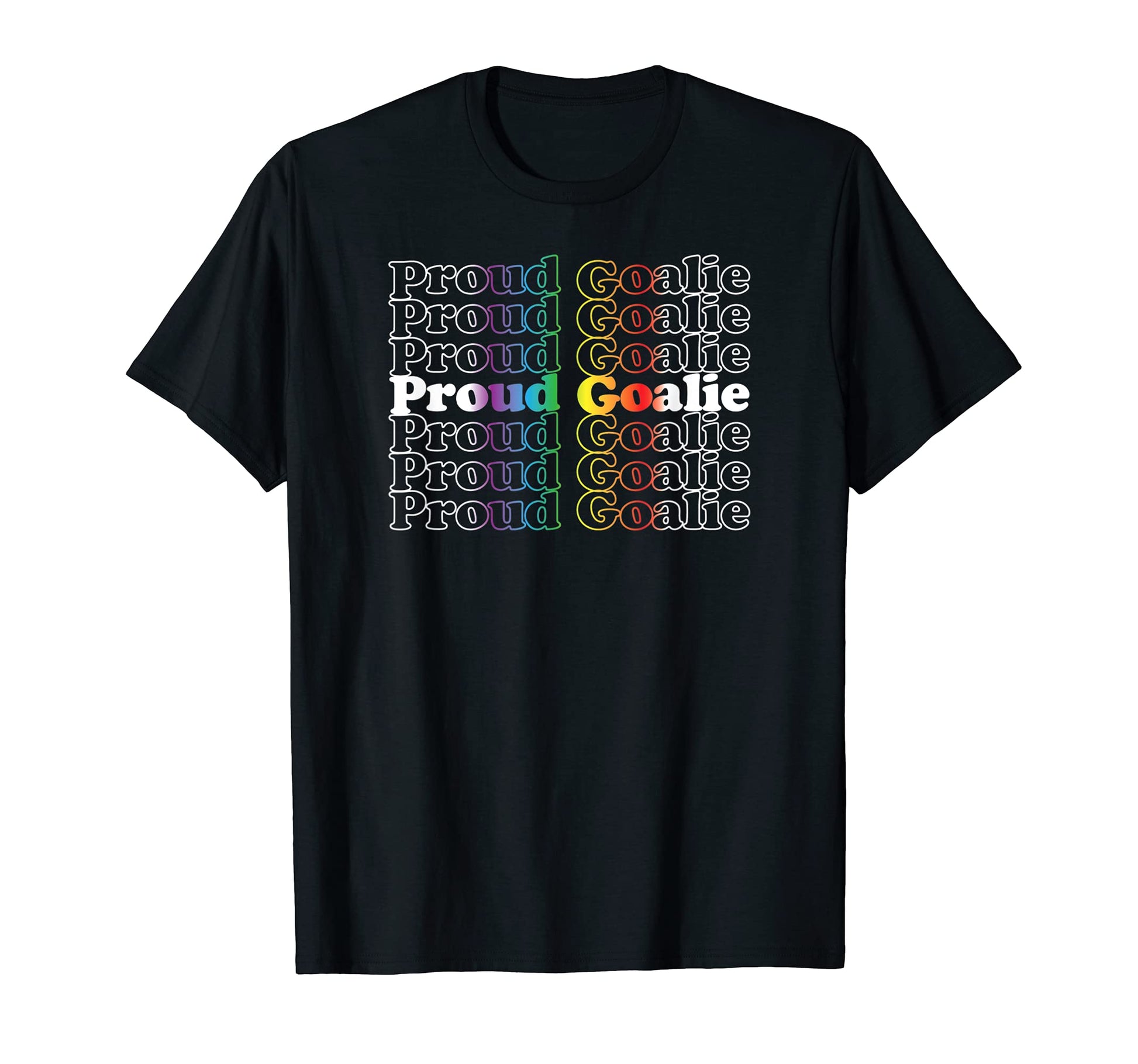 Proud Goalie Lgbt Gay Bisexual Queer T-Shirt - Custom Art Print Men Women - T-Shirt, Sweatshirt, Hoodie