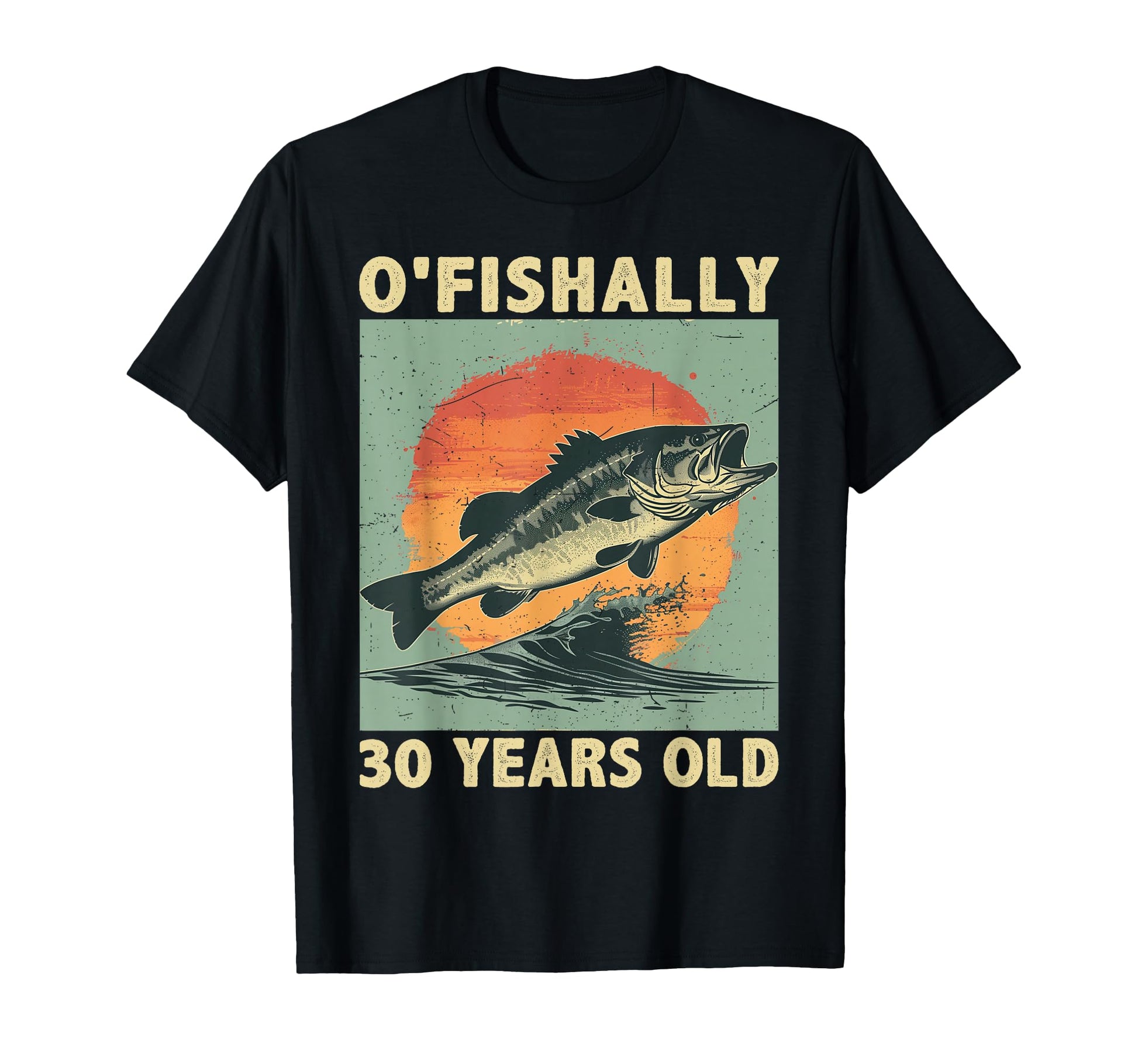 Ofishally 30 Years Old 1996 Fishing T-Shirt - Unique Graphic Unisex - T-Shirt, Sweatshirt, Hoodie