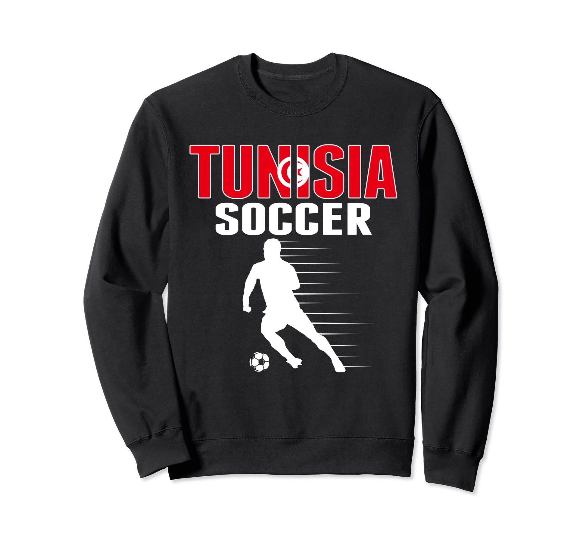 Tunisia Soccer Fans Jersey Proud Sweatshirt - Fun Novelty Design Men Women - T-Shirt, Sweatshirt, Hoodie