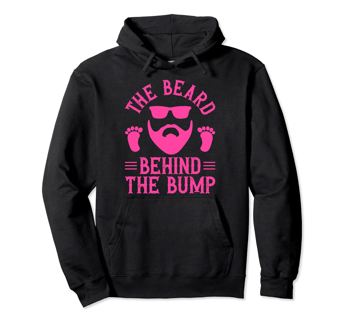New Dad Pregnancy Announcement Beard Hoodie - Fun Novelty Design Men Women - T-Shirt, Sweatshirt, Hoodie