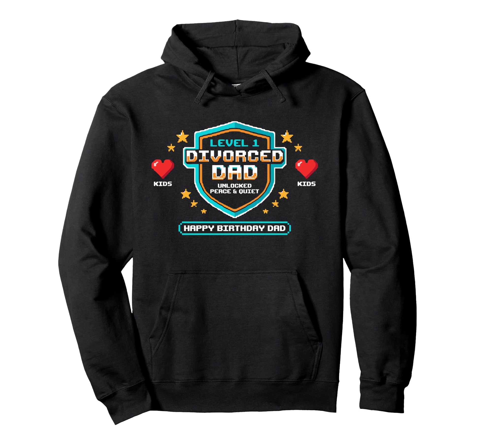 Divorced Dad First Birthday Newly Hoodie - Graphic Print for Adults - T-Shirt, Sweatshirt, Hoodie