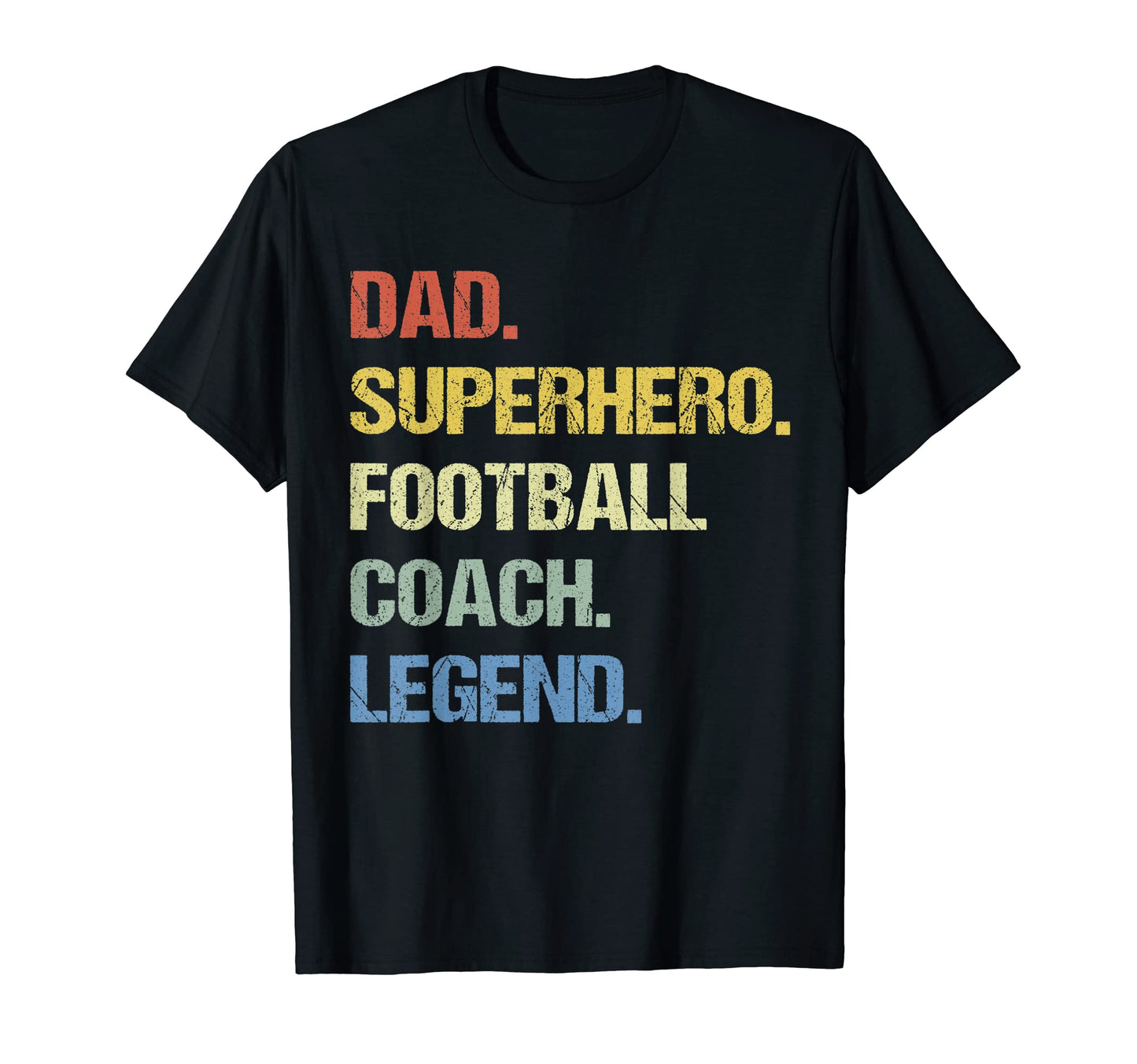 Dad Superhero Football Coach T-Shirt - Casual Everyday Wear for Adults - T-Shirt, Sweatshirt, Hoodie