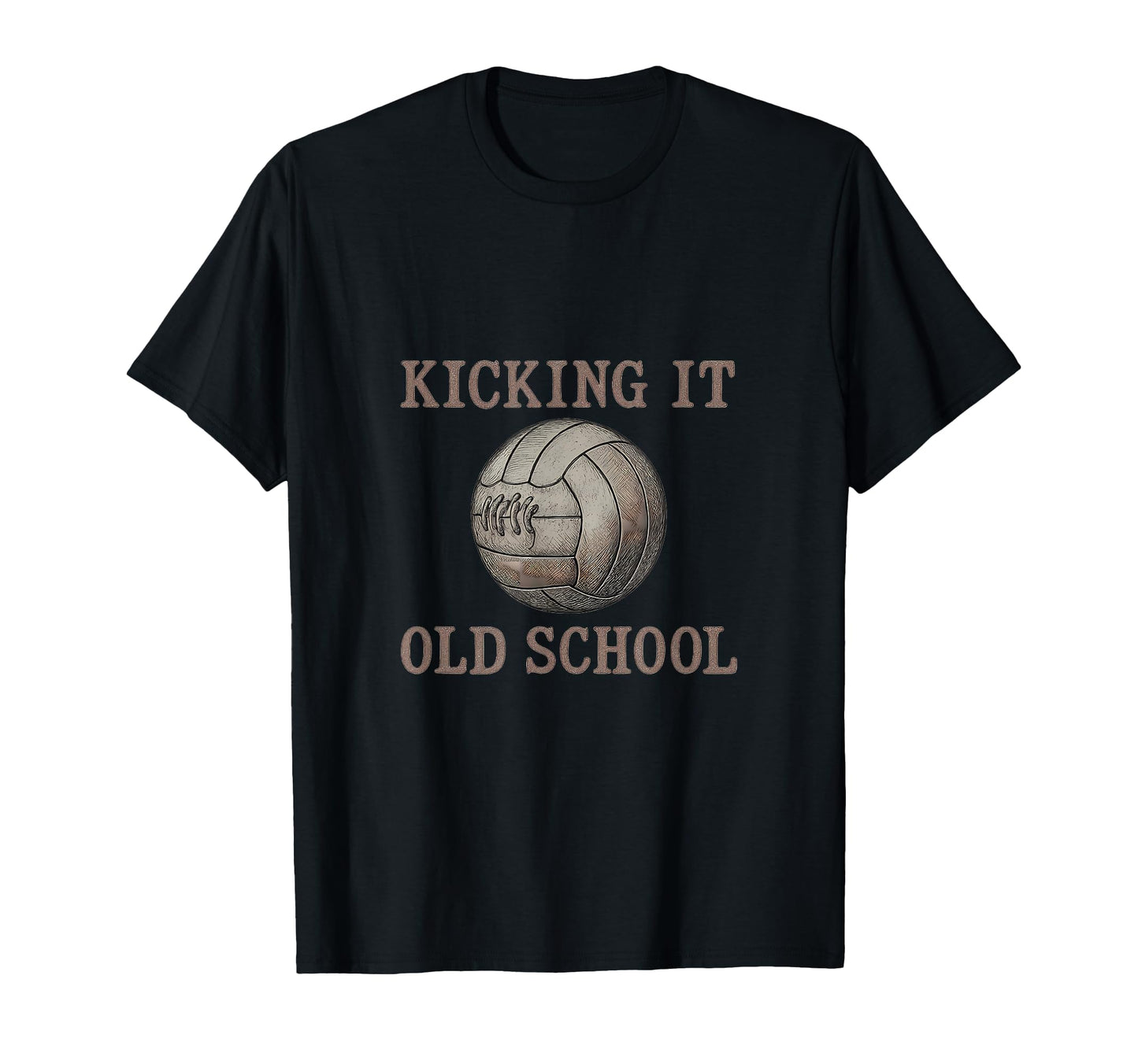 Kicking It Old School Soccer Fan T-Shirt - Aesthetic Graphic Unisex - T-Shirt, Sweatshirt, Hoodie
