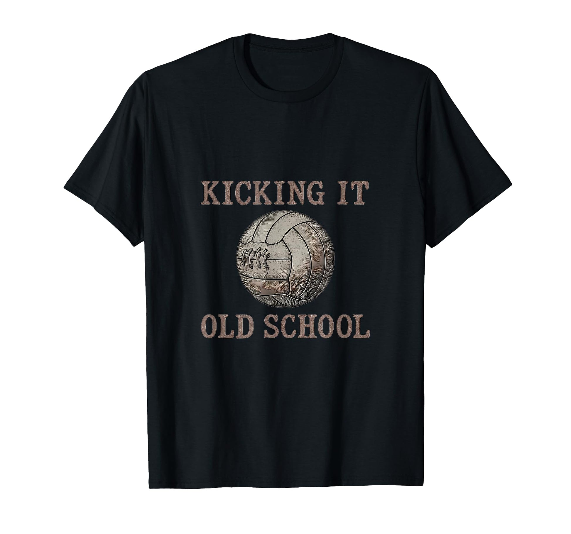 Kicking It Old School Soccer Fan T-Shirt - Aesthetic Graphic Unisex - T-Shirt, Sweatshirt, Hoodie