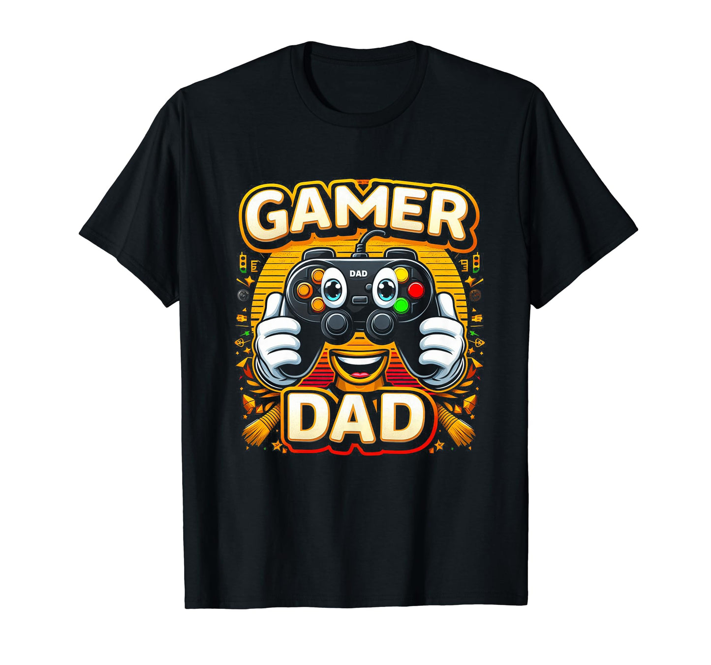 Gamer Dad Game Controller Gaming T-Shirt - Streetwear Style Men Women - T-Shirt, Sweatshirt, Hoodie