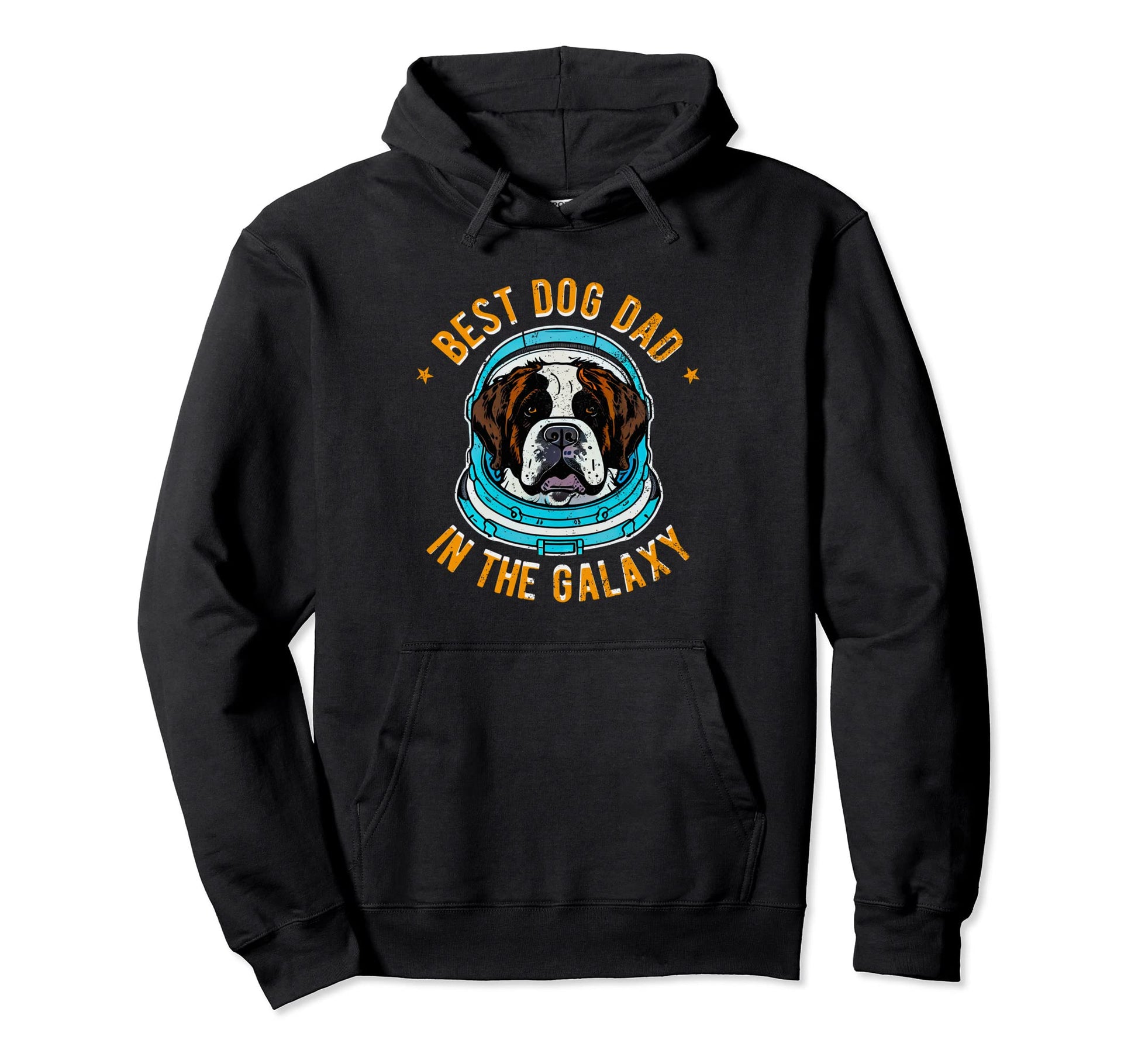 Best Saint Bernard Dog Dad Galaxy Hoodie - Aesthetic Graphic Men Women - T-Shirt, Sweatshirt, Hoodie