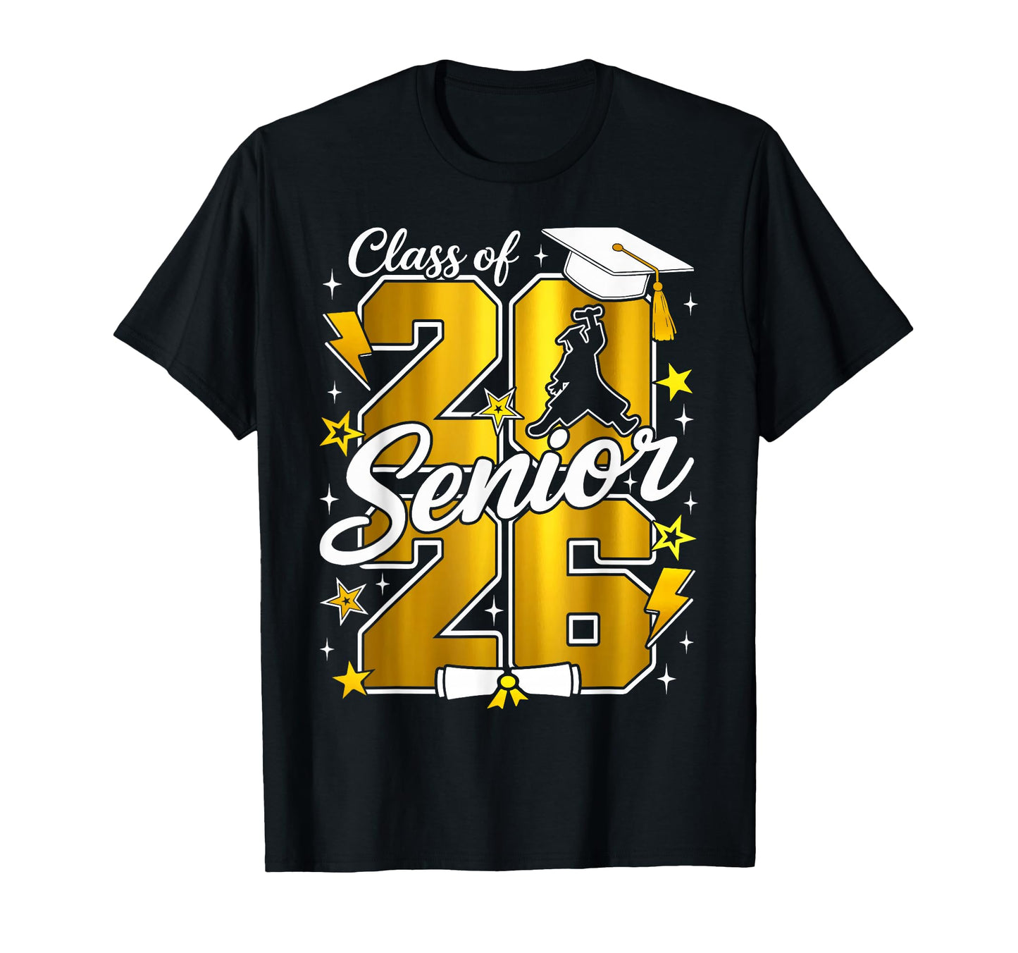 Class 2026 Senior 26 High School Graduation T-Shirt - Trendy Graphic Unisex - T-Shirt, Sweatshirt, Hoodie