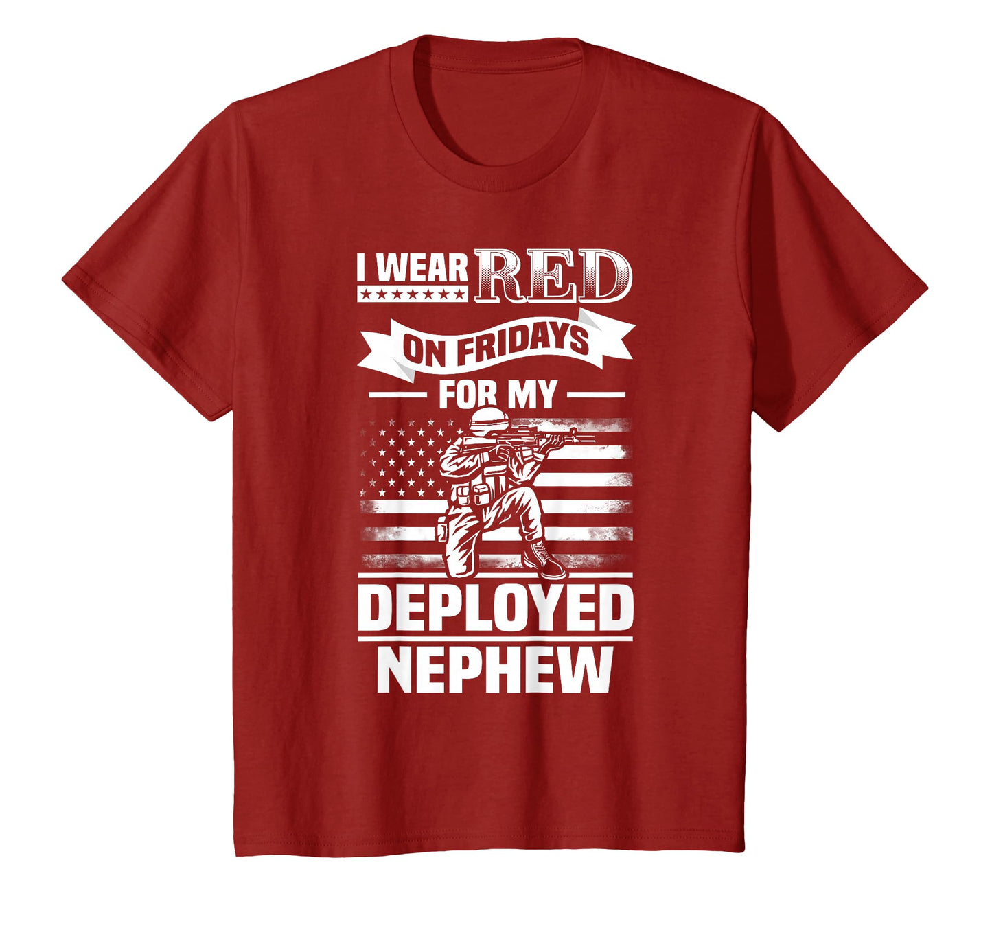 Red Friday My Nephew Military Troops T-Shirt - Aesthetic Graphic Men Women - T-Shirt, Sweatshirt, Hoodie